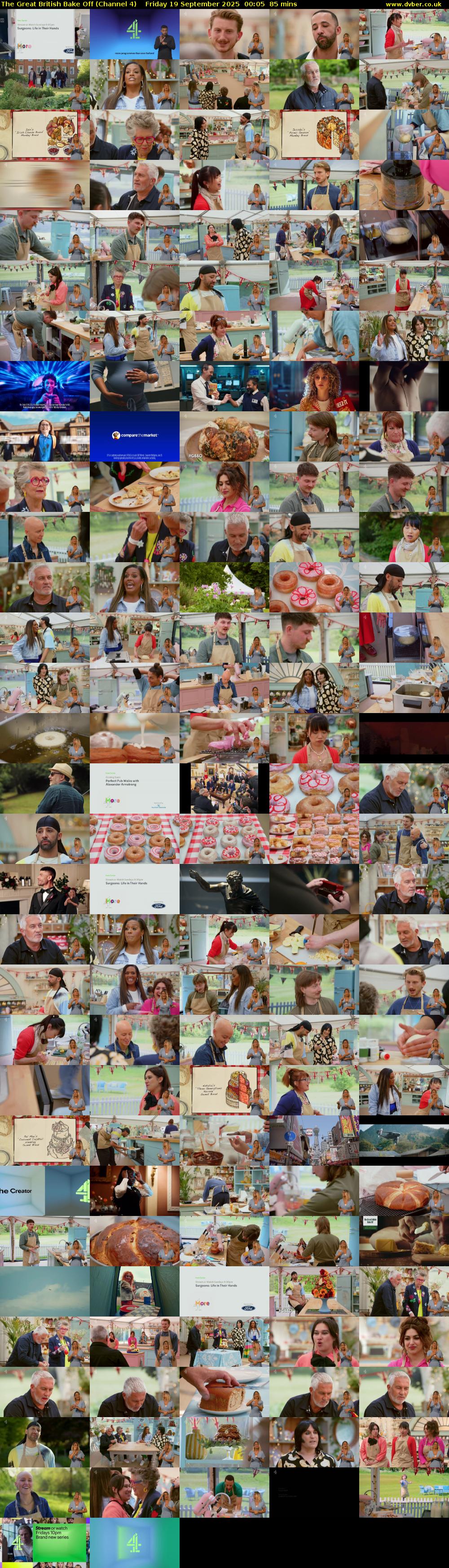 The Great British Bake Off (Channel 4) Friday 19 September 2025 00:05 - 01:30