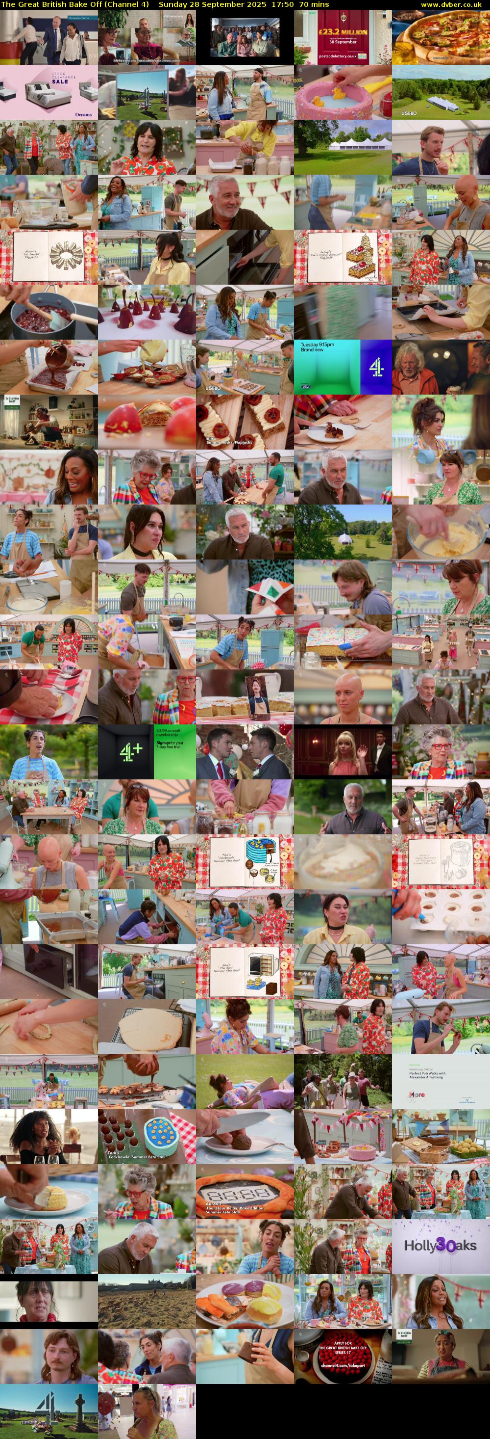 The Great British Bake Off (Channel 4) Sunday 28 September 2025 17:50 - 19:00