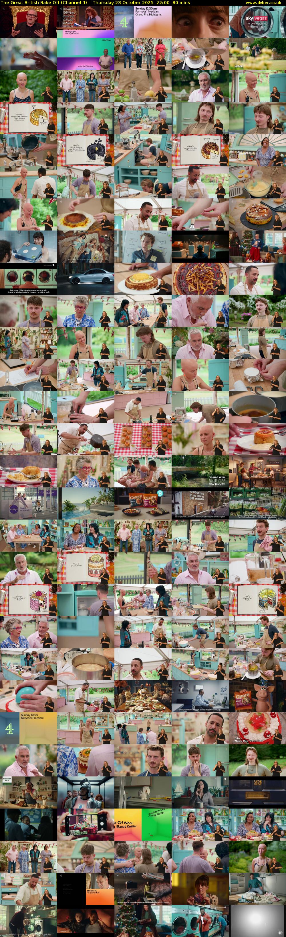 The Great British Bake Off (Channel 4) Thursday 23 October 2025 22:00 - 23:20