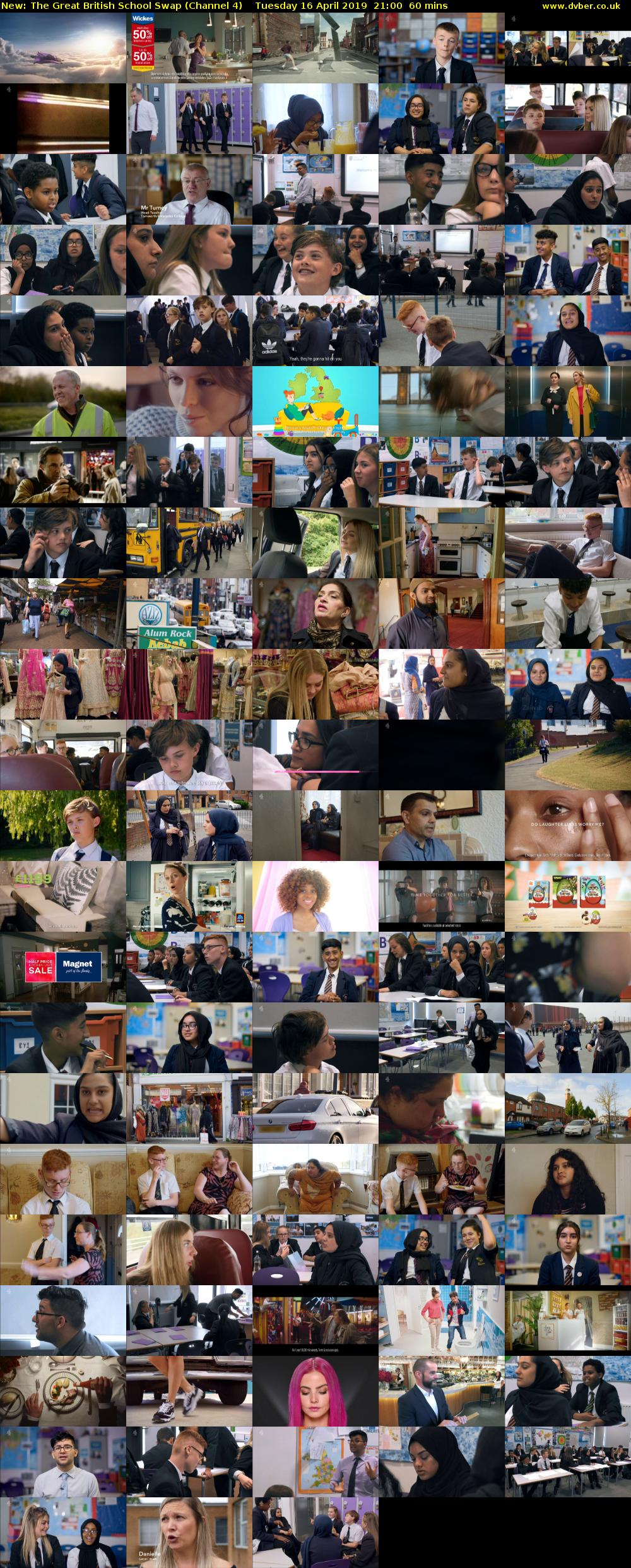 The Great British School Swap (Channel 4) Tuesday 16 April 2019 21:00 - 22:00