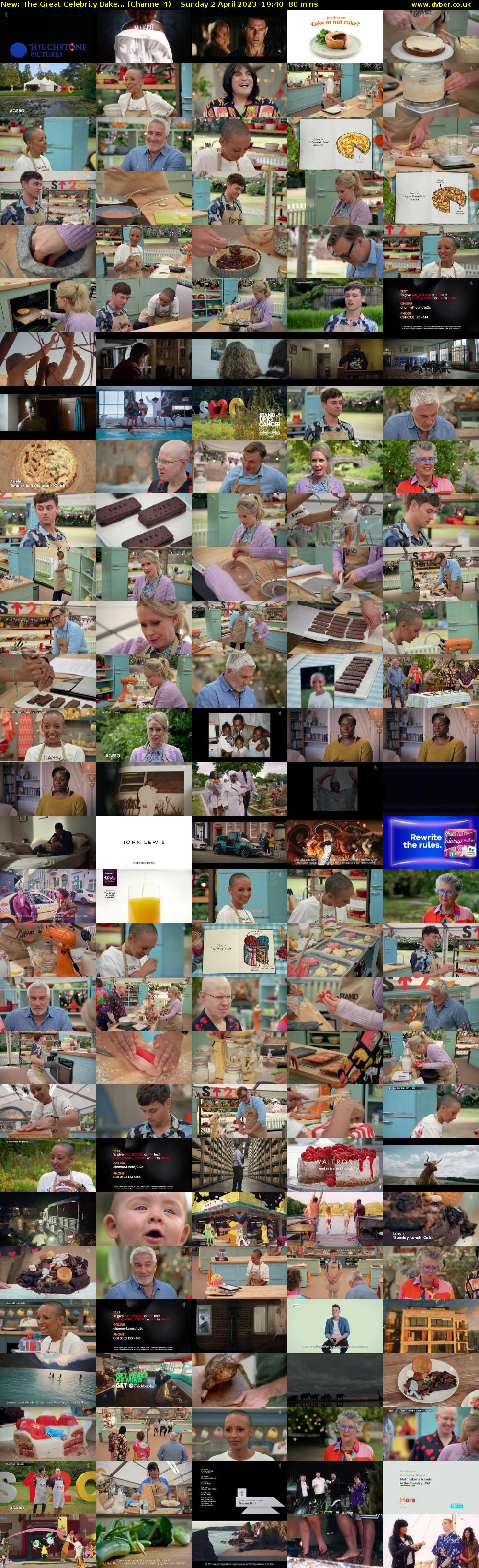 The Great Celebrity Bake... (Channel 4) Sunday 2 April 2023 19:40 - 21:00