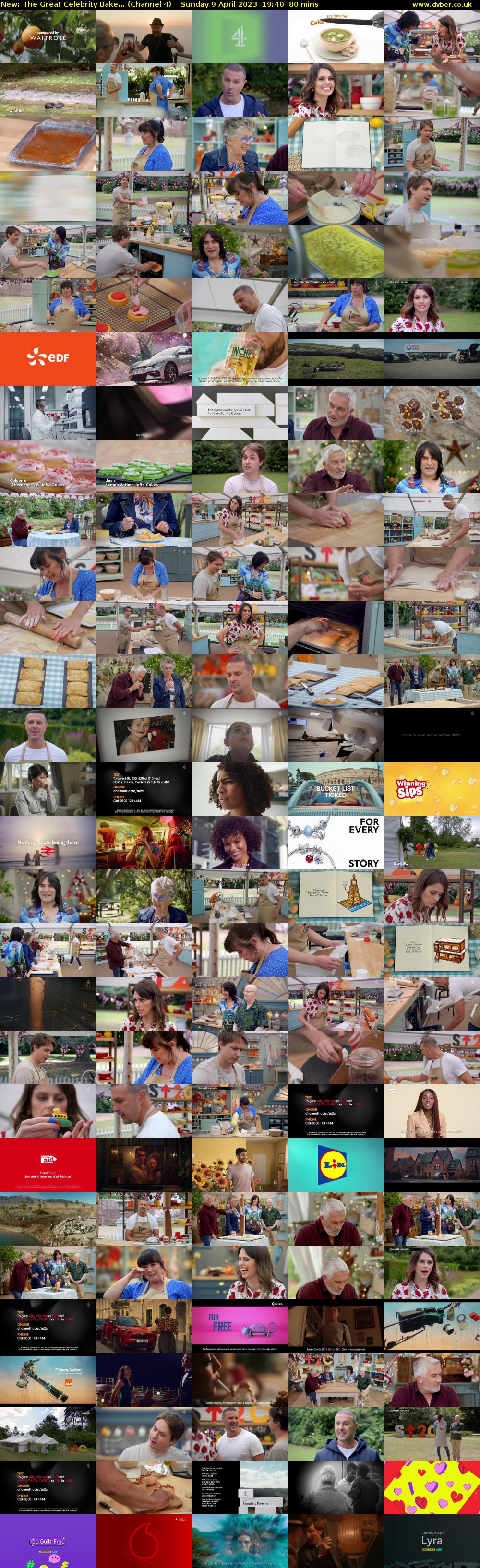 The Great Celebrity Bake... (Channel 4) Sunday 9 April 2023 19:40 - 21:00