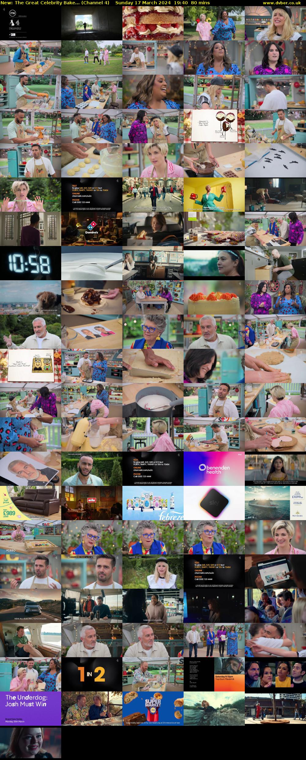 The Great Celebrity Bake... (Channel 4) Sunday 17 March 2024 19:40 - 21:00