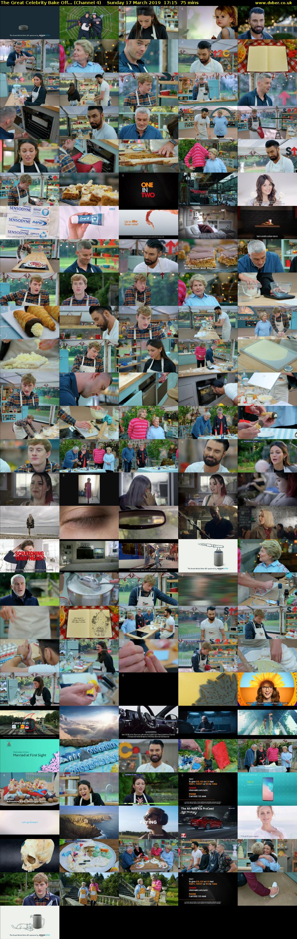 The Great Celebrity Bake Off... (Channel 4) Sunday 17 March 2019 17:15 - 18:30