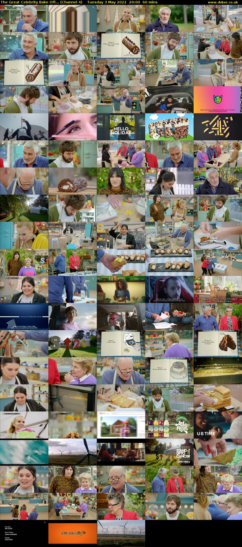 The Great Celebrity Bake Off... (Channel 4) Tuesday 3 May 2022 20:00 - 21:00