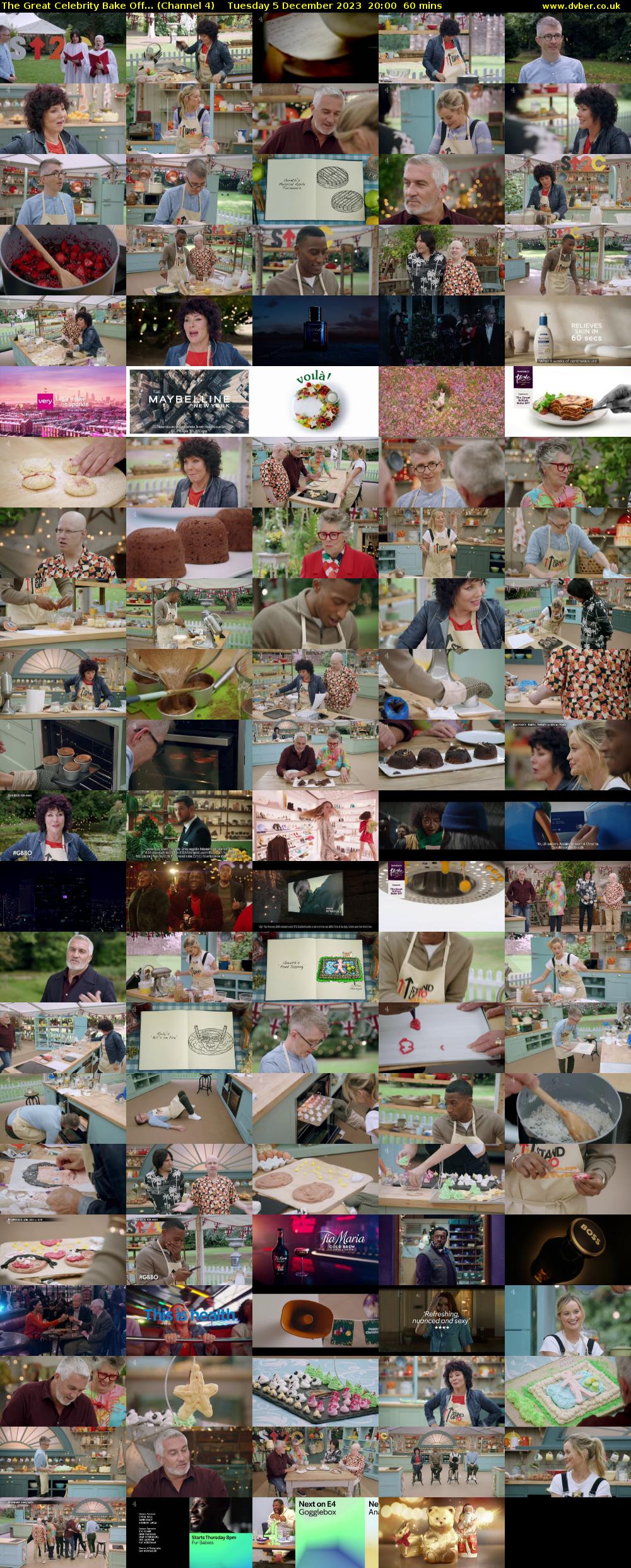 The Great Celebrity Bake Off... (Channel 4) Tuesday 5 December 2023 20:00 - 21:00
