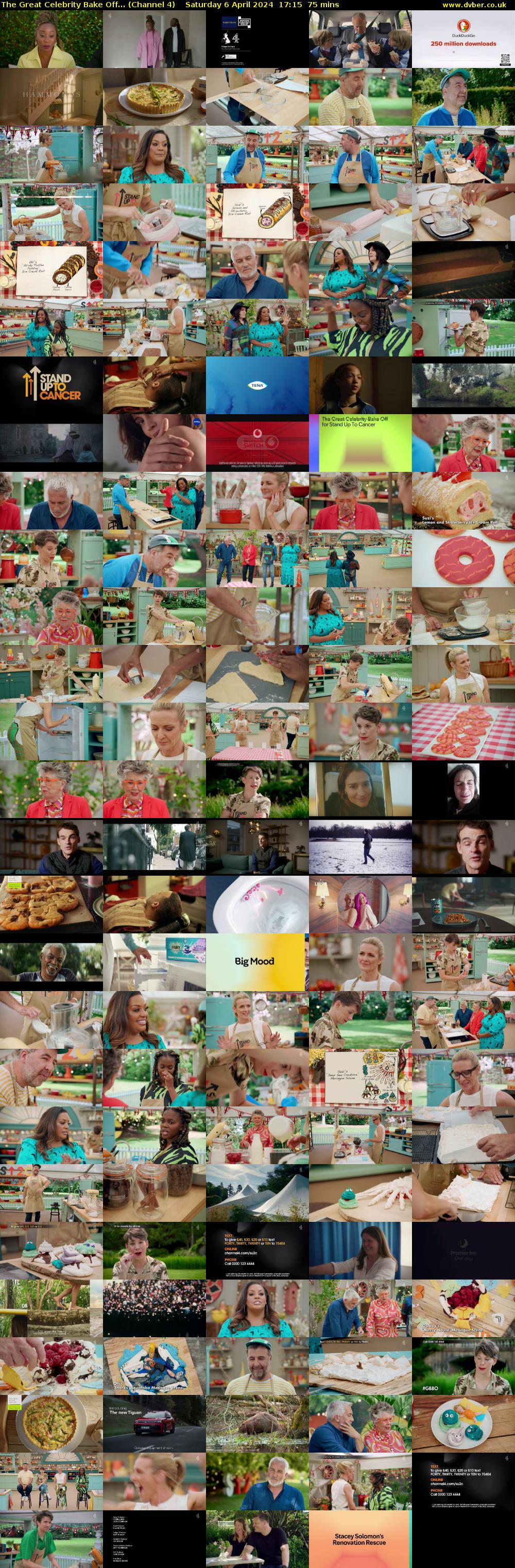 The Great Celebrity Bake Off... (Channel 4) Saturday 6 April 2024 17:15 - 18:30
