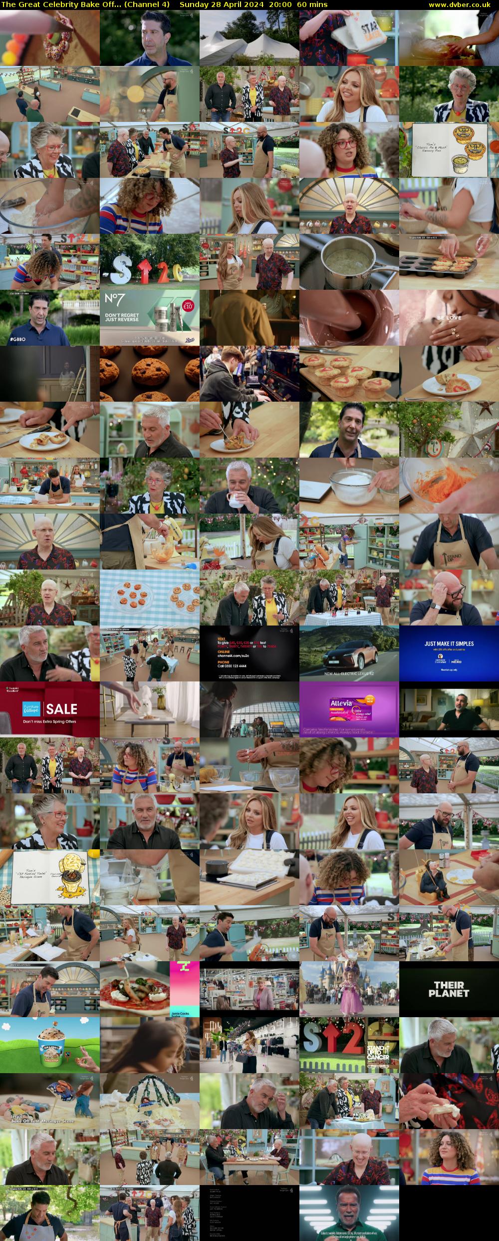 The Great Celebrity Bake Off... (Channel 4) Sunday 28 April 2024 20:00 - 21:00