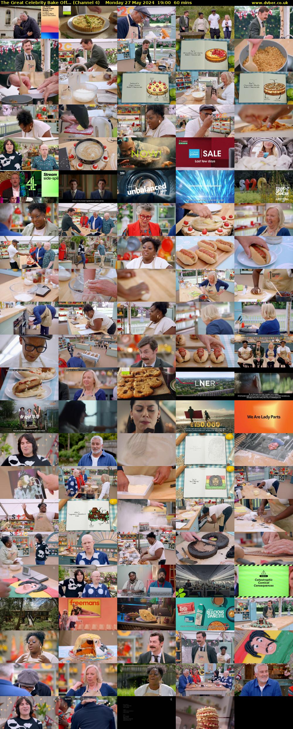 The Great Celebrity Bake Off... (Channel 4) Monday 27 May 2024 19:00 - 20:00