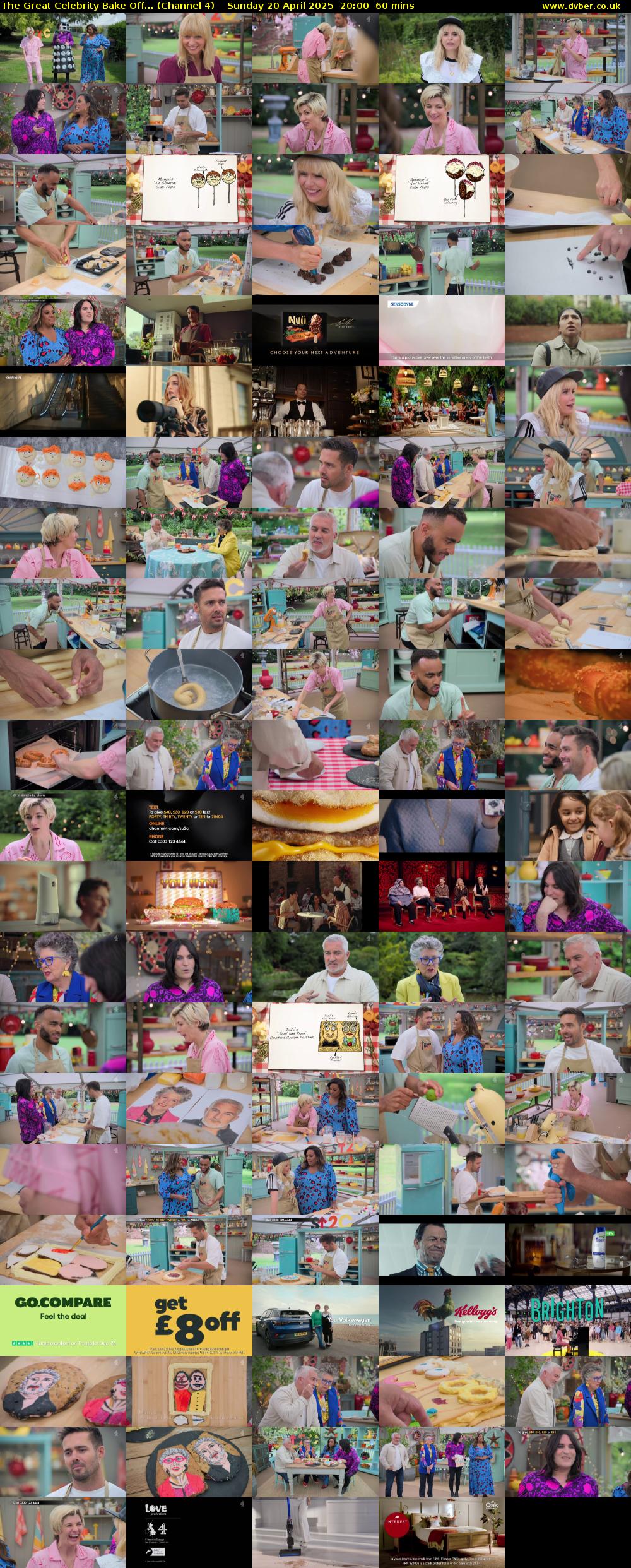 The Great Celebrity Bake Off... (Channel 4) Sunday 20 April 2025 20:00 - 21:00