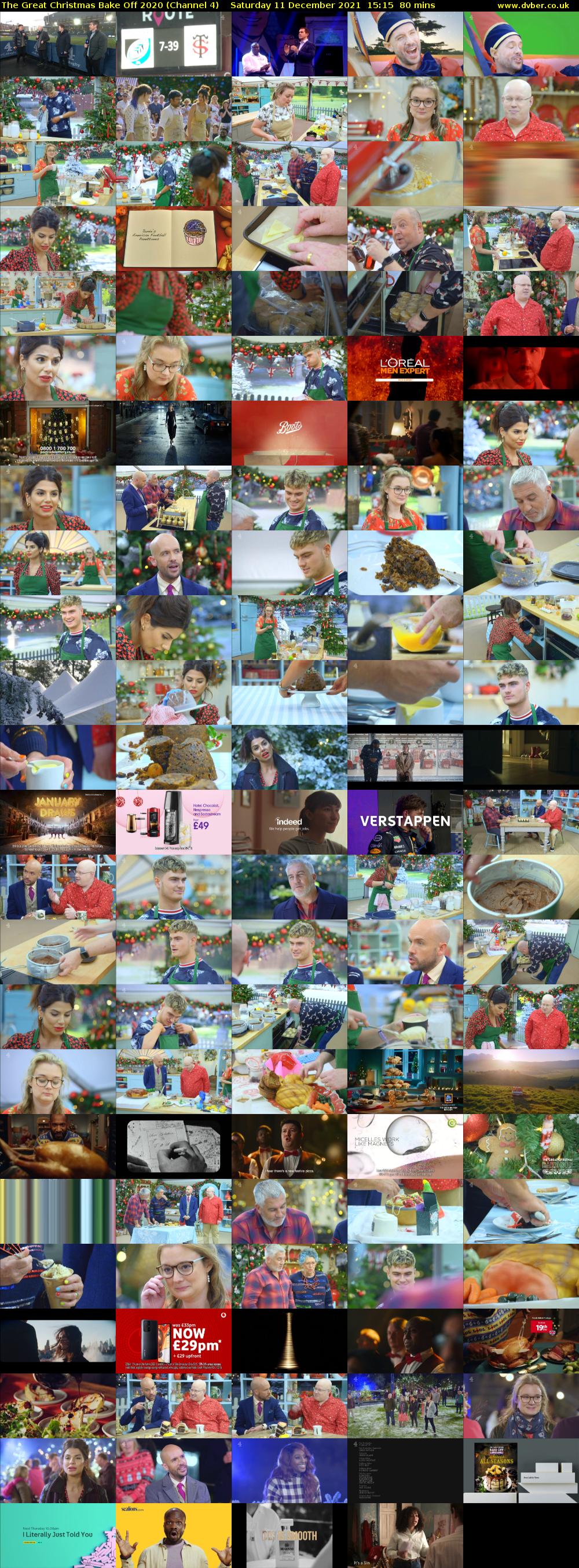 The Great Christmas Bake Off 2020 (Channel 4) Saturday 11 December 2021 15:15 - 16:35