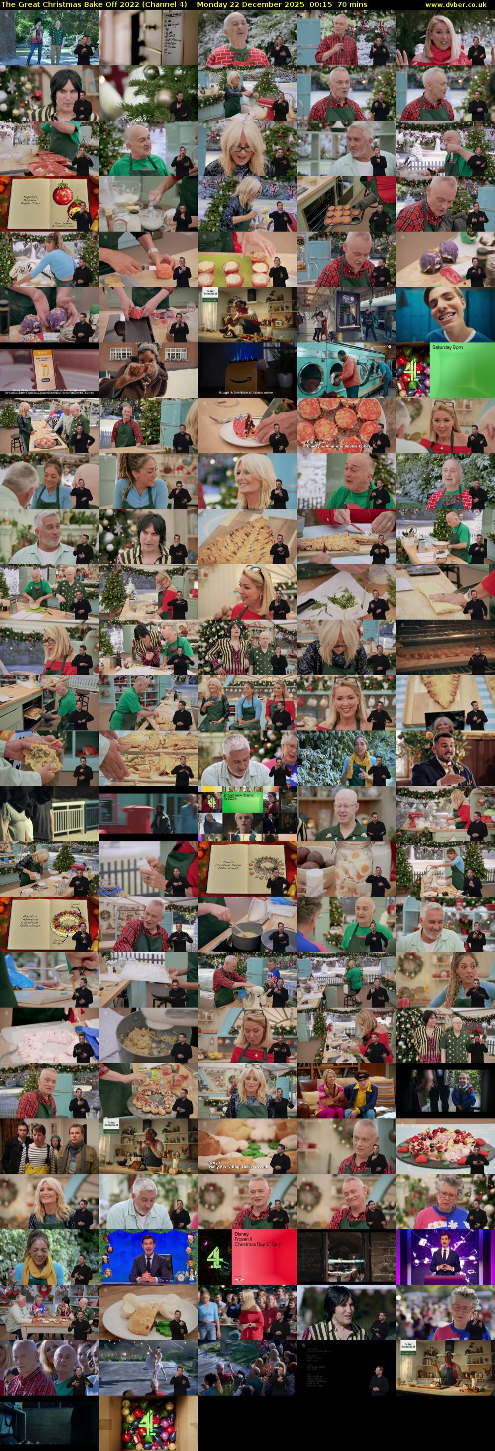 The Great Christmas Bake Off 2022 (Channel 4) Monday 22 December 2025 00:15 - 01:25