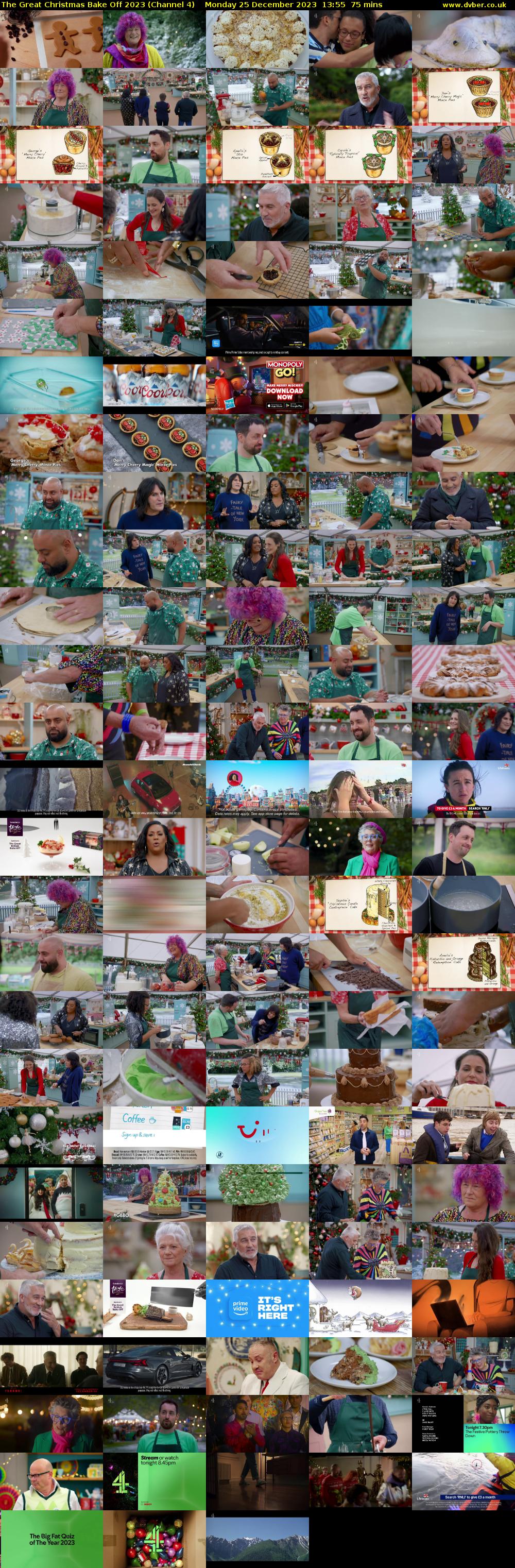 The Great Christmas Bake Off 2023 (Channel 4) Monday 25 December 2023 13:55 - 15:10