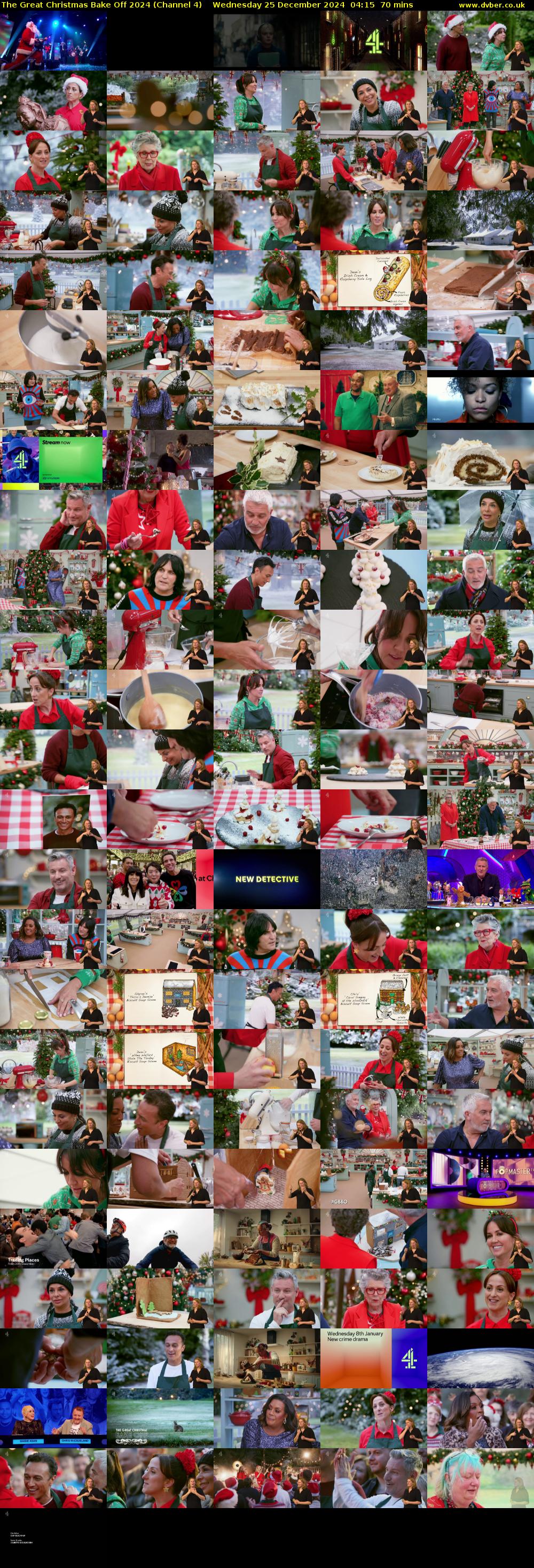 The Great Christmas Bake Off 2024 (Channel 4) Wednesday 25 December 2024 04:15 - 05:25