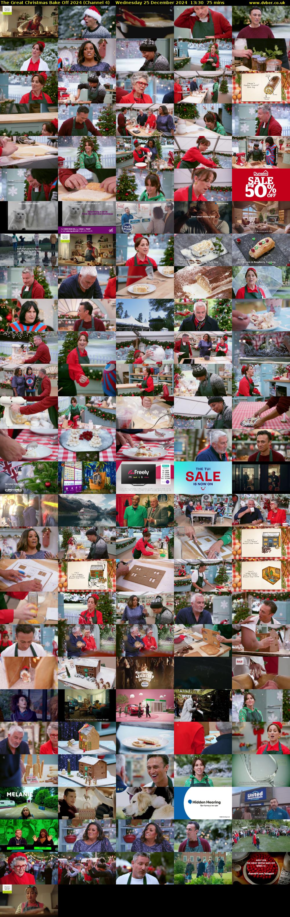 The Great Christmas Bake Off 2024 (Channel 4) Wednesday 25 December 2024 13:30 - 14:45