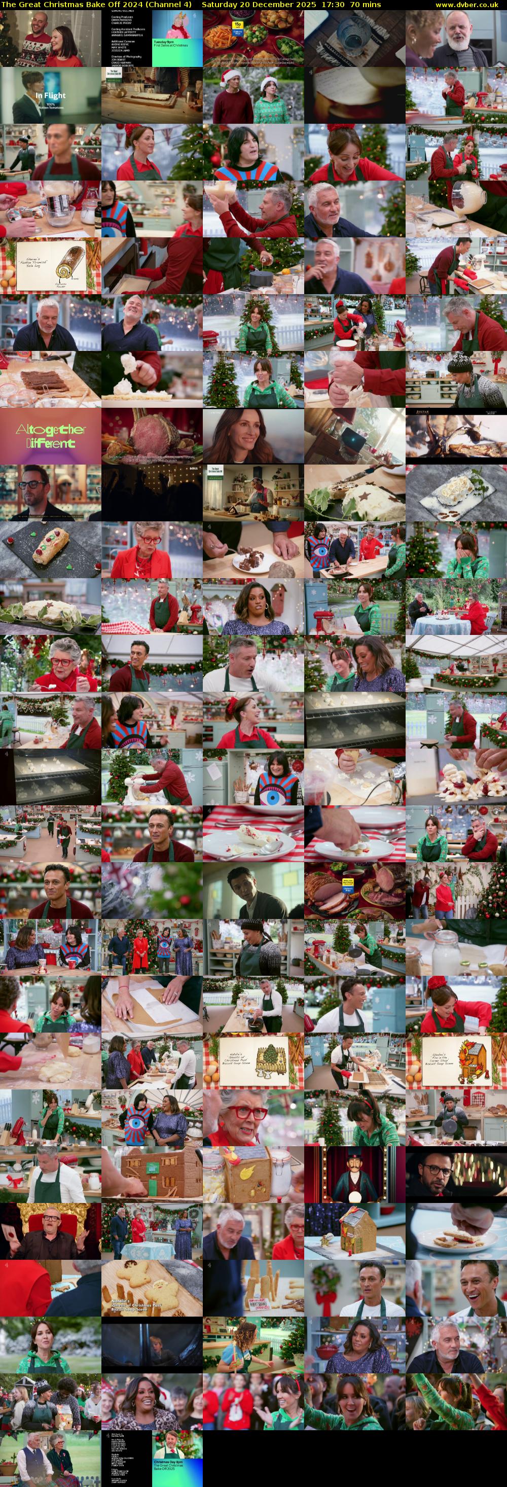 The Great Christmas Bake Off 2024 (Channel 4) Saturday 20 December 2025 17:30 - 18:40