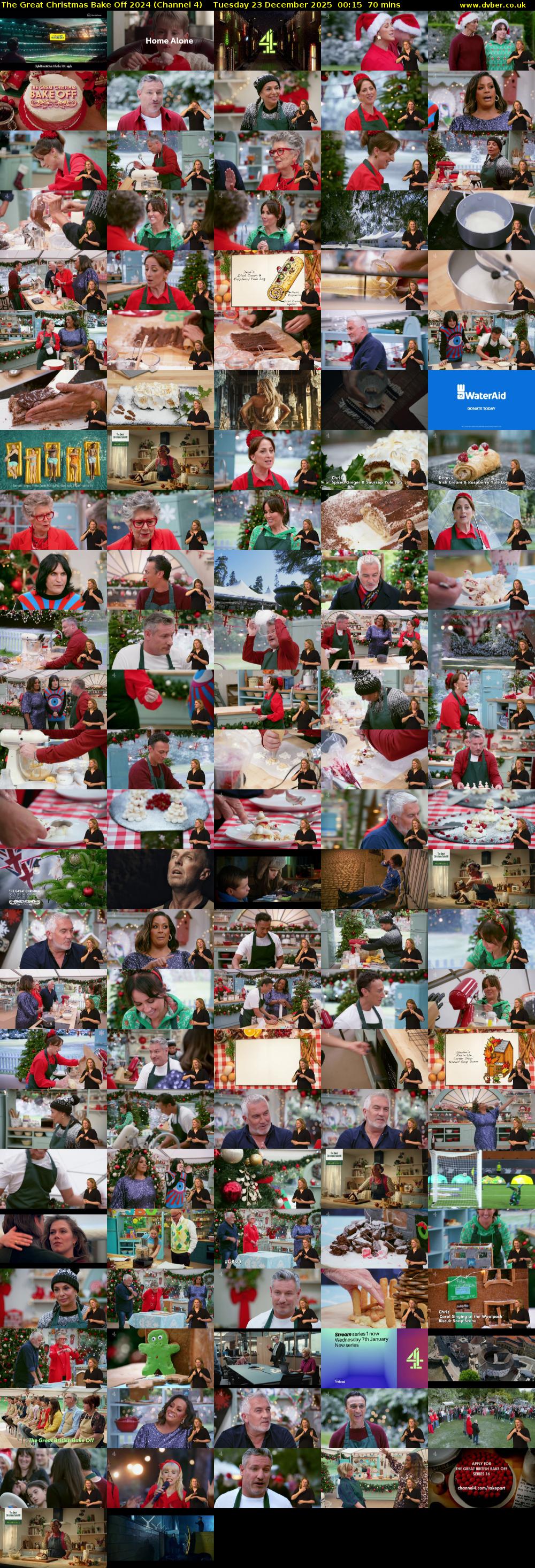 The Great Christmas Bake Off 2024 (Channel 4) Tuesday 23 December 2025 00:15 - 01:25