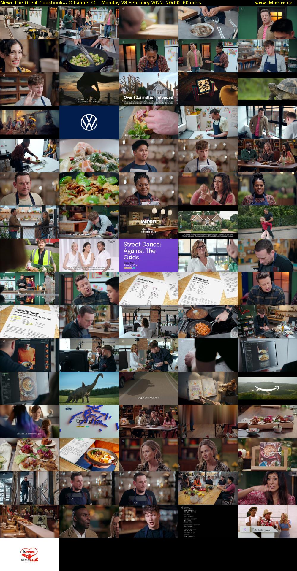 The Great Cookbook... (Channel 4) Monday 28 February 2022 20:00 - 21:00