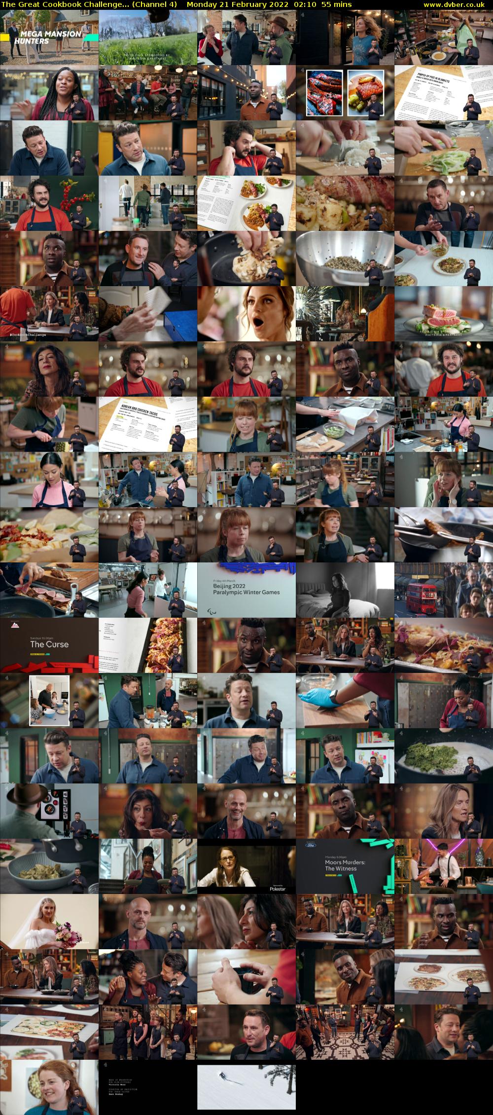The Great Cookbook Challenge... (Channel 4) Monday 21 February 2022 02:10 - 03:05