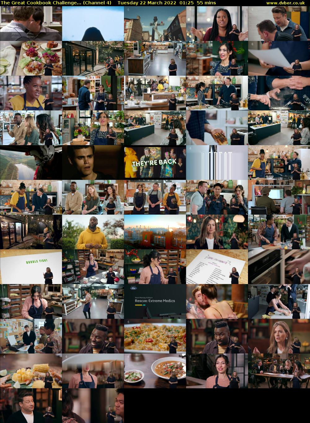 The Great Cookbook Challenge... (Channel 4) Tuesday 22 March 2022 01:25 - 02:20