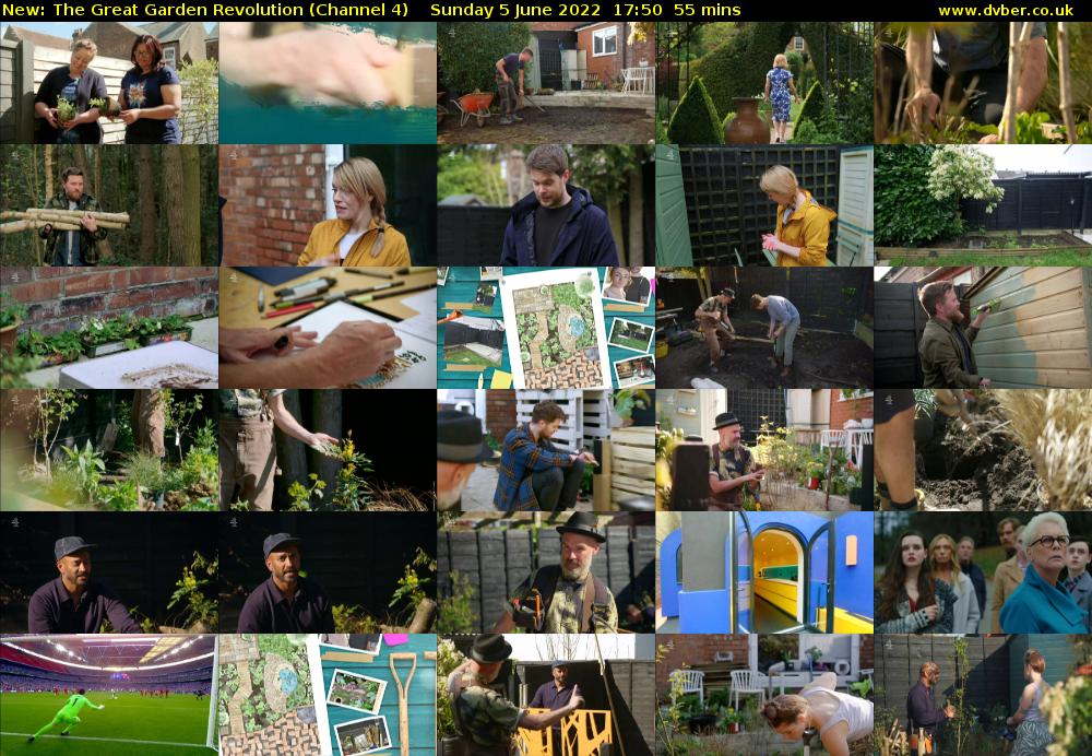 The Great Garden Revolution (Channel 4) Sunday 5 June 2022 17:50 - 18:45