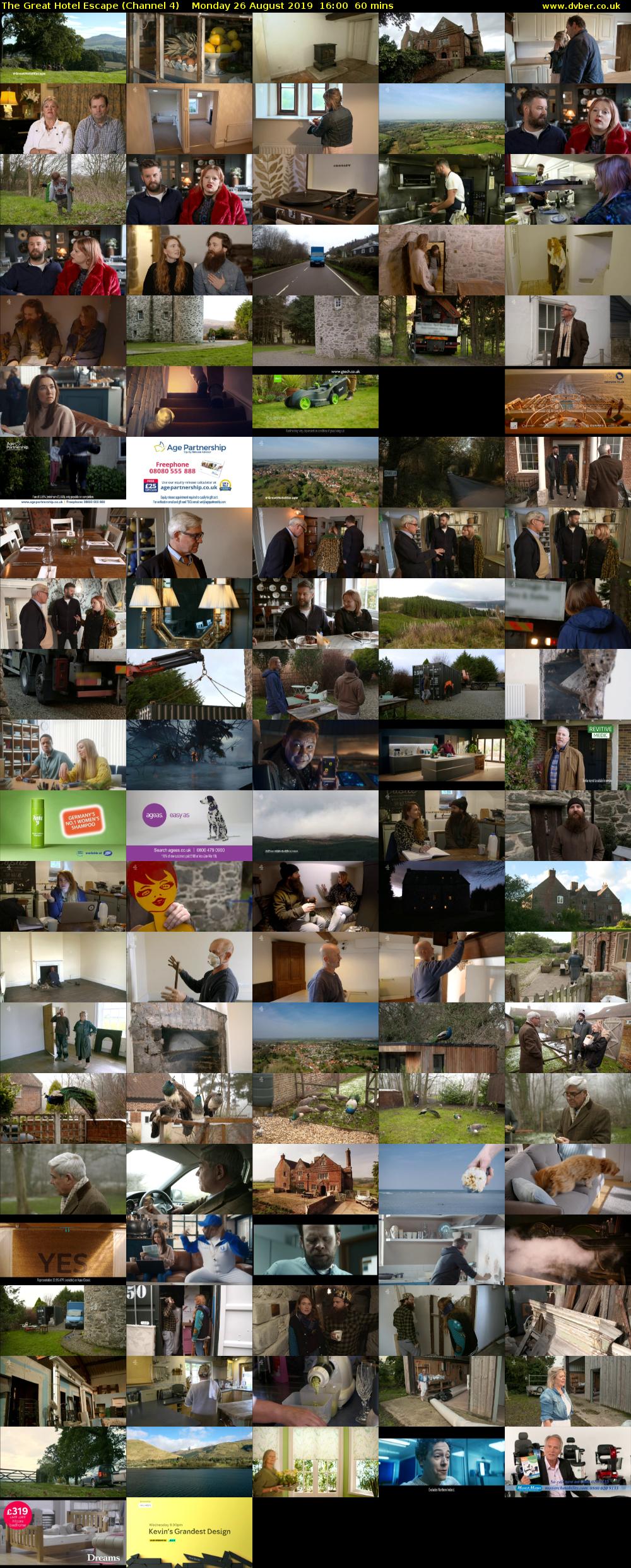 The Great Hotel Escape (Channel 4) Monday 26 August 2019 16:00 - 17:00