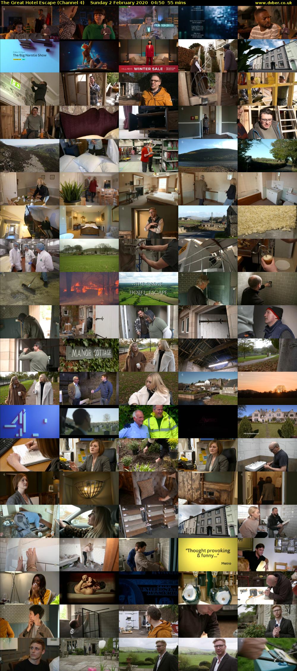 The Great Hotel Escape (Channel 4) Sunday 2 February 2020 04:50 - 05:45