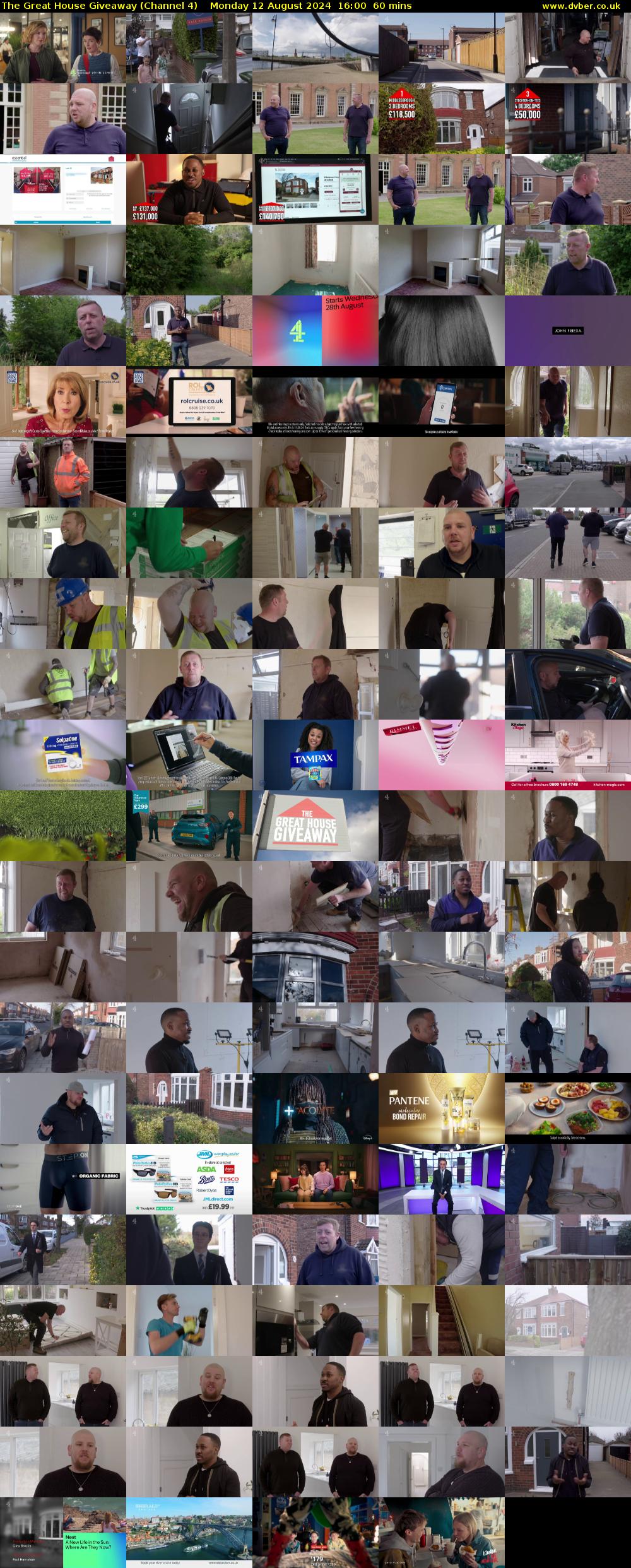 The Great House Giveaway (Channel 4) Monday 12 August 2024 16:00 - 17:00