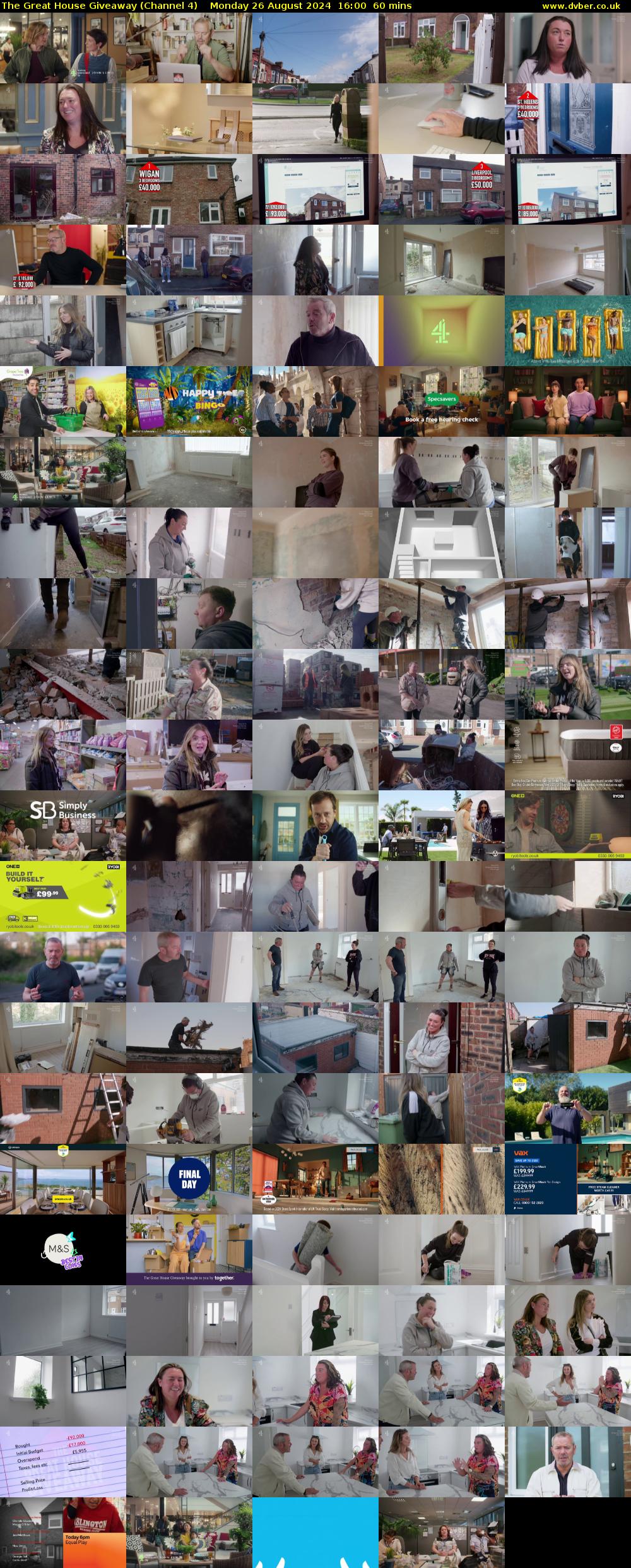 The Great House Giveaway (Channel 4) Monday 26 August 2024 16:00 - 17:00