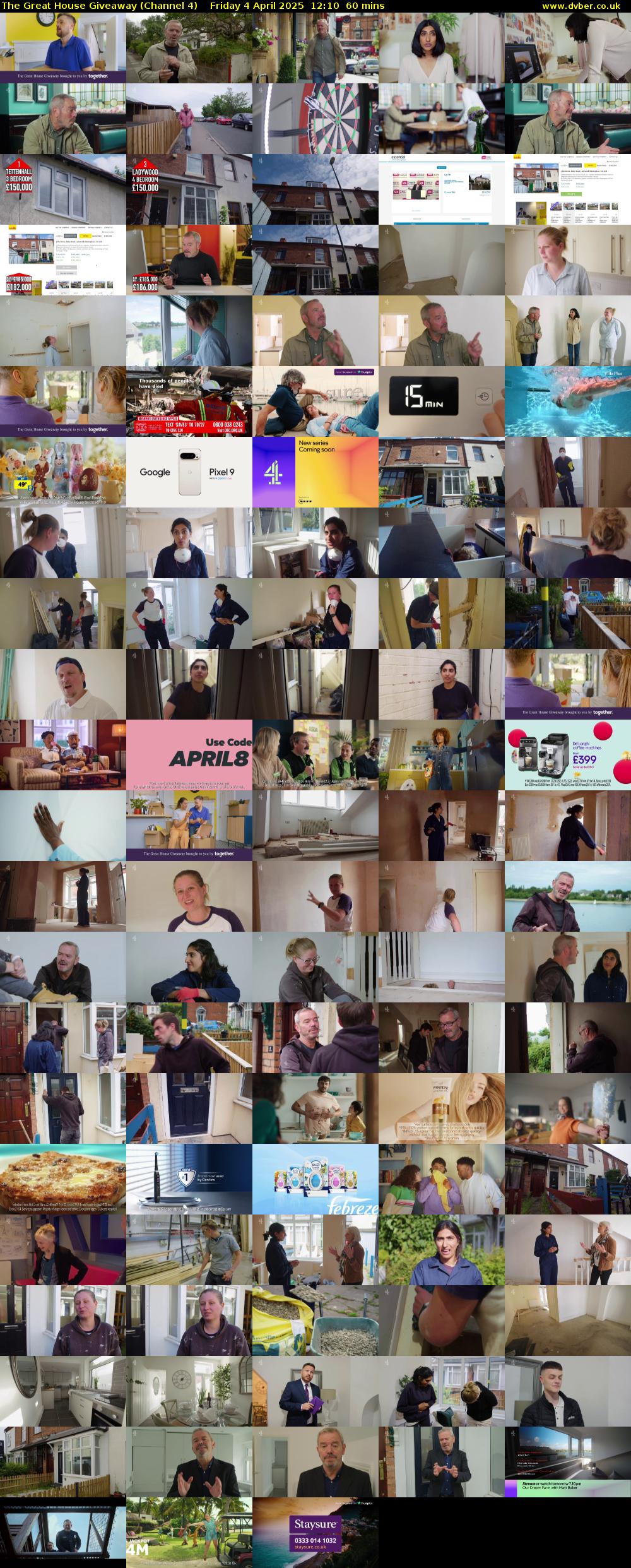 The Great House Giveaway (Channel 4) Friday 4 April 2025 12:10 - 13:10