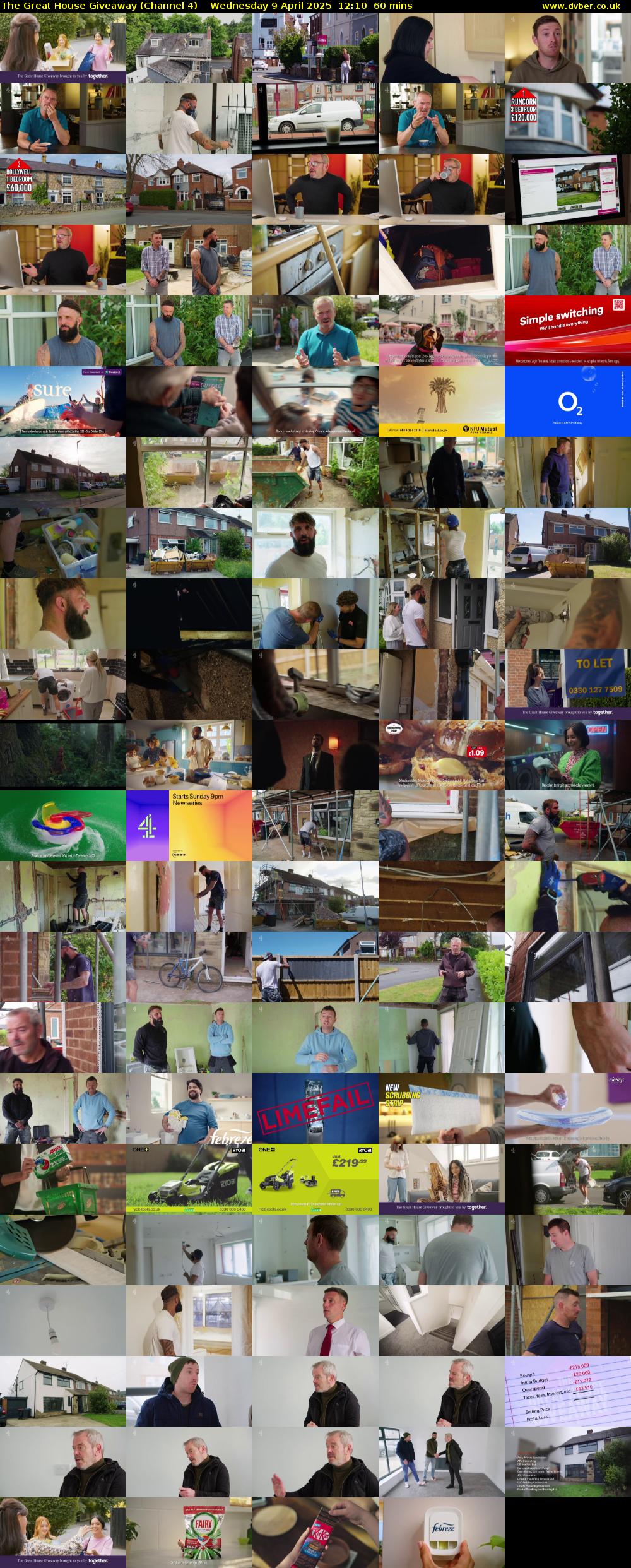 The Great House Giveaway (Channel 4) Wednesday 9 April 2025 12:10 - 13:10