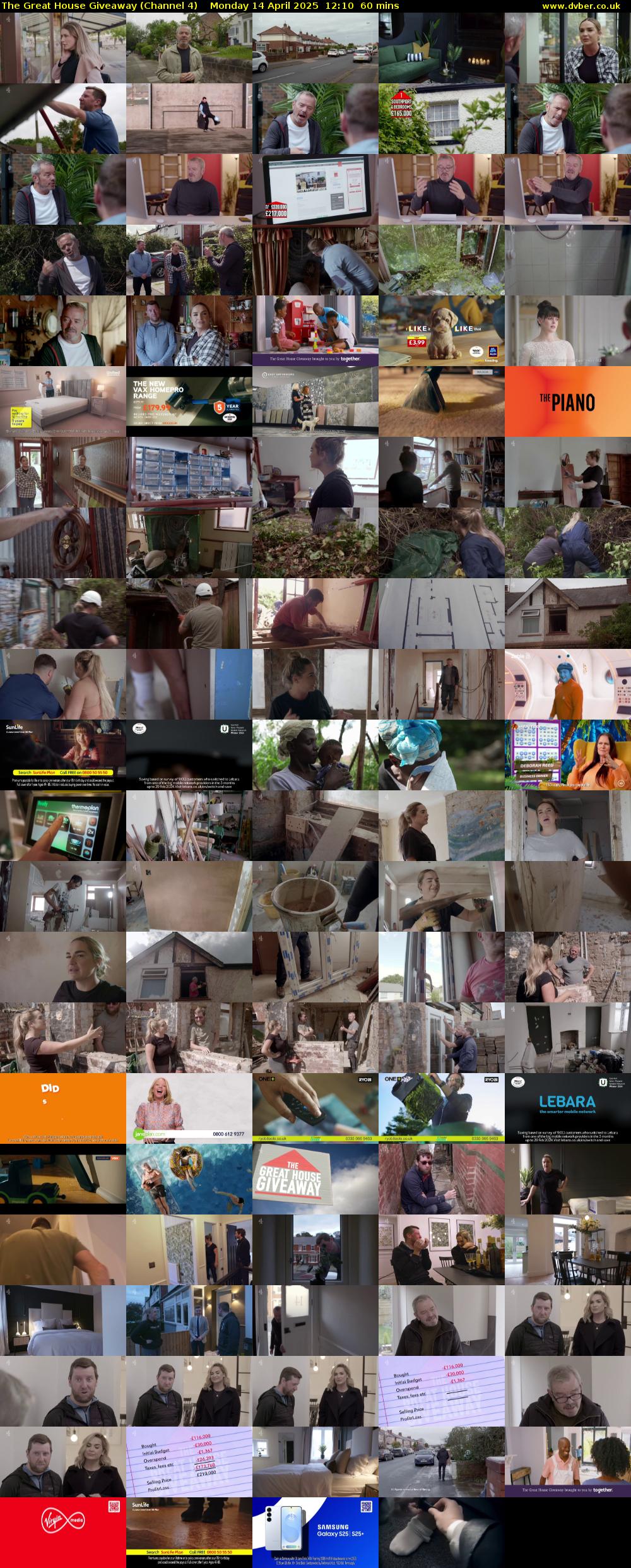 The Great House Giveaway (Channel 4) Monday 14 April 2025 12:10 - 13:10