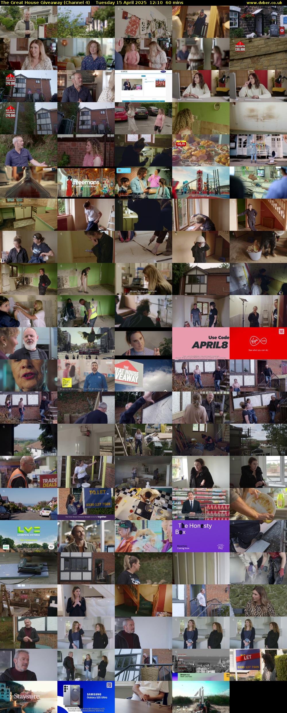 The Great House Giveaway (Channel 4) Tuesday 15 April 2025 12:10 - 13:10