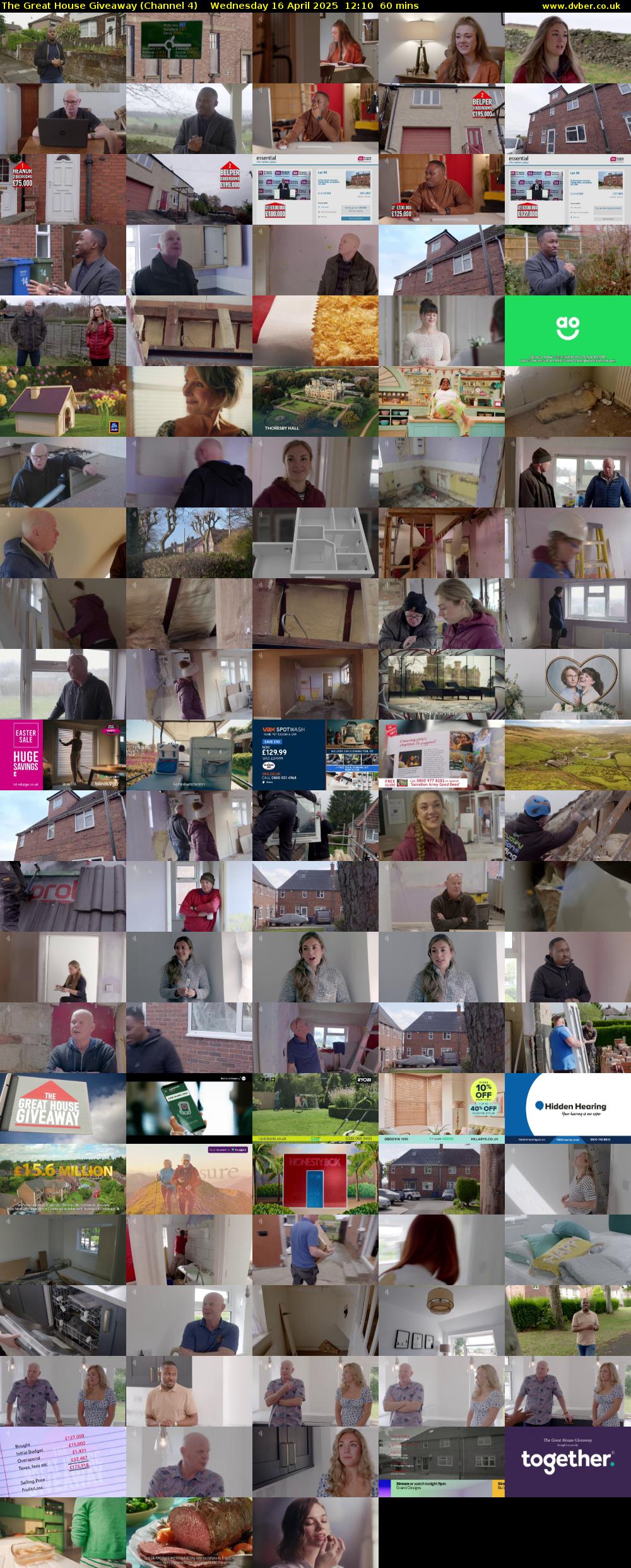 The Great House Giveaway (Channel 4) Wednesday 16 April 2025 12:10 - 13:10