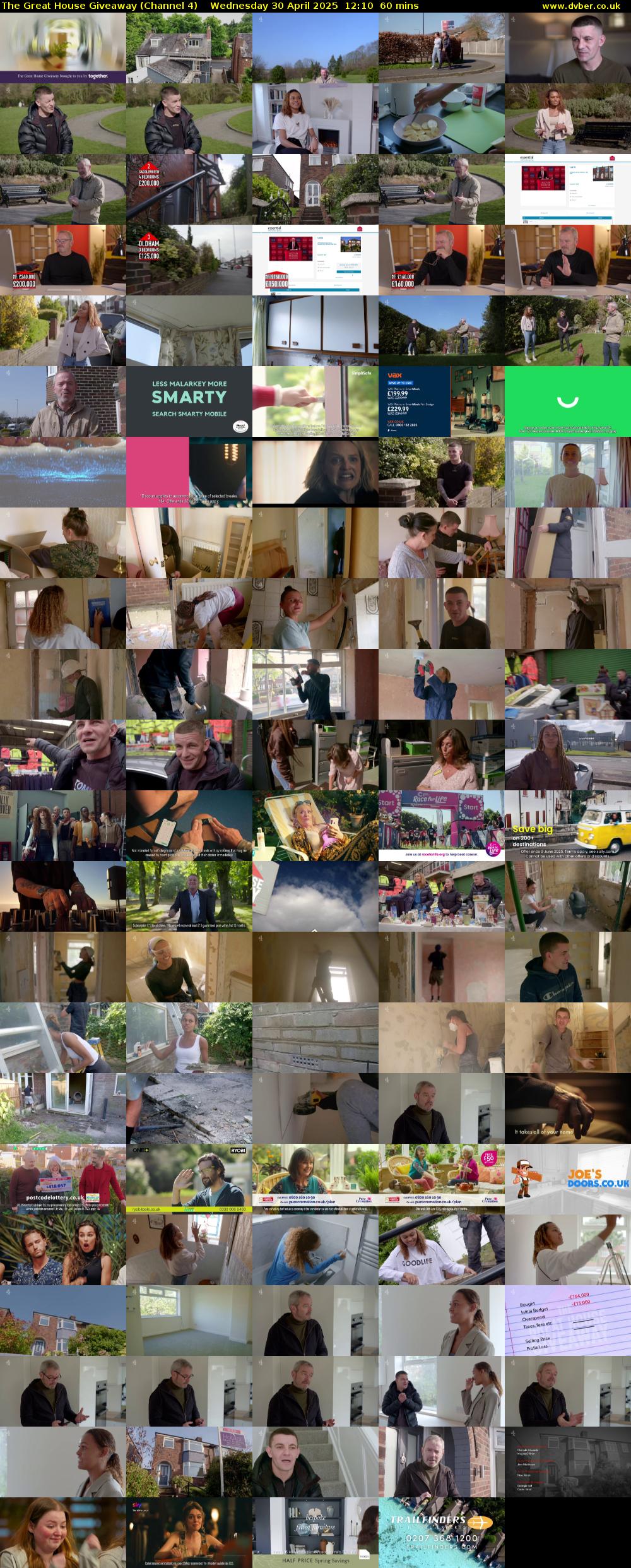 The Great House Giveaway (Channel 4) Wednesday 30 April 2025 12:10 - 13:10