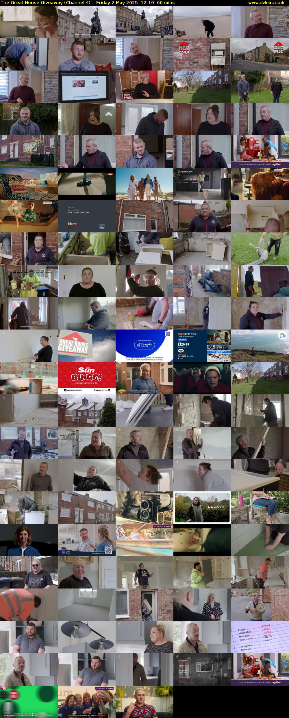 The Great House Giveaway (Channel 4) Friday 2 May 2025 12:10 - 13:10