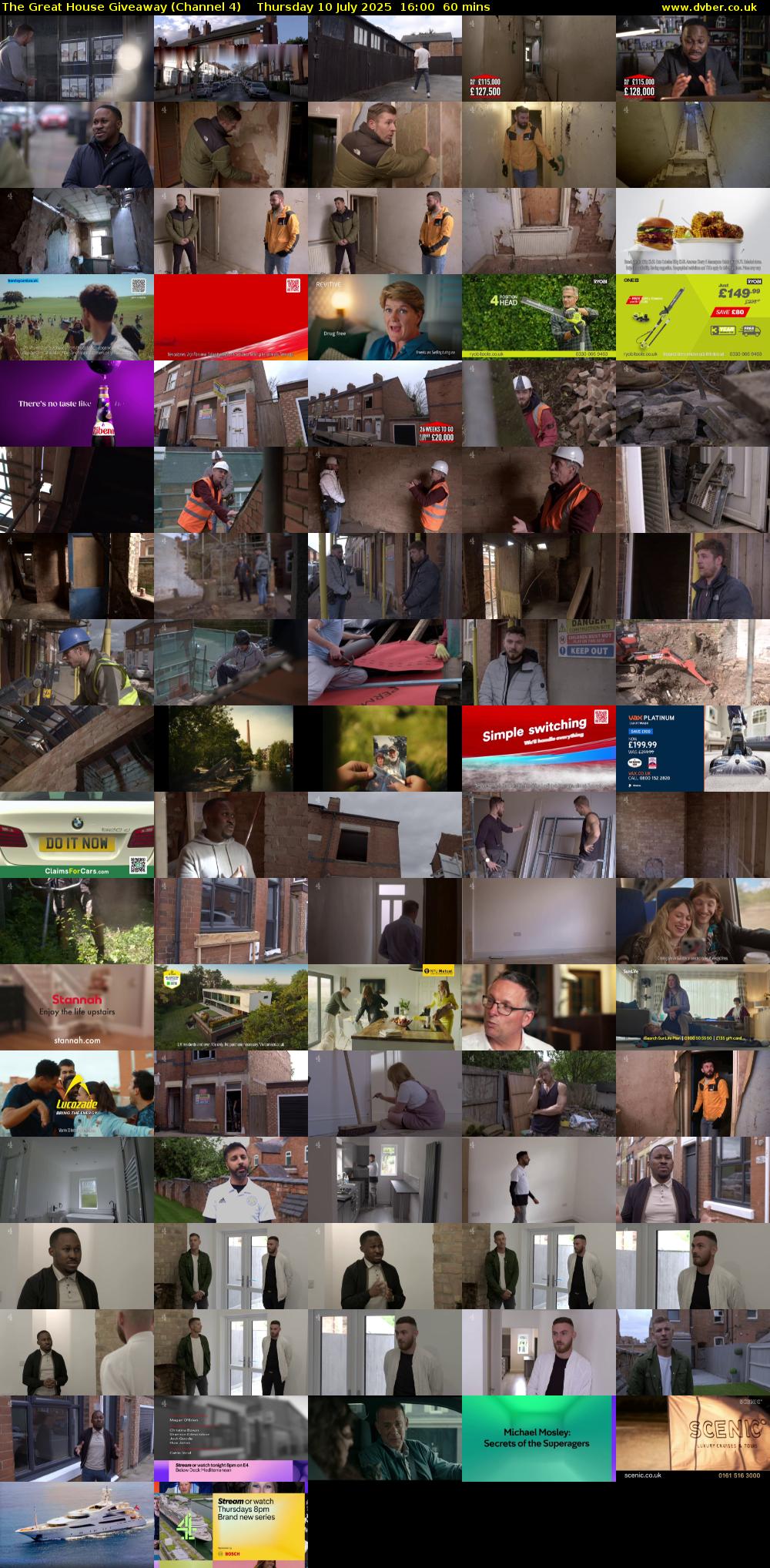 The Great House Giveaway (Channel 4) Thursday 10 July 2025 16:00 - 17:00