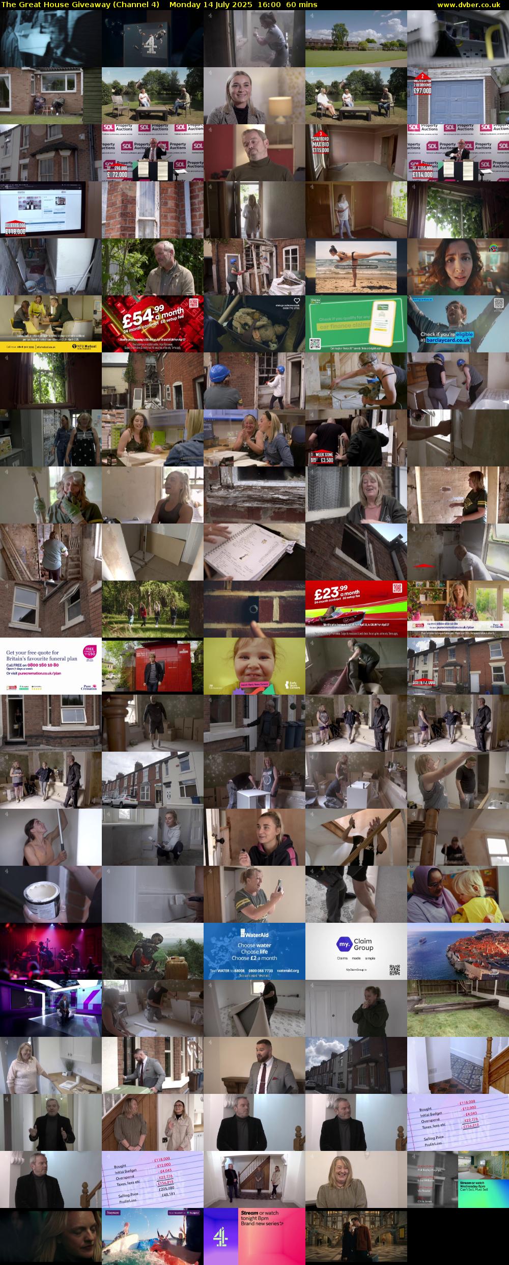 The Great House Giveaway (Channel 4) Monday 14 July 2025 16:00 - 17:00