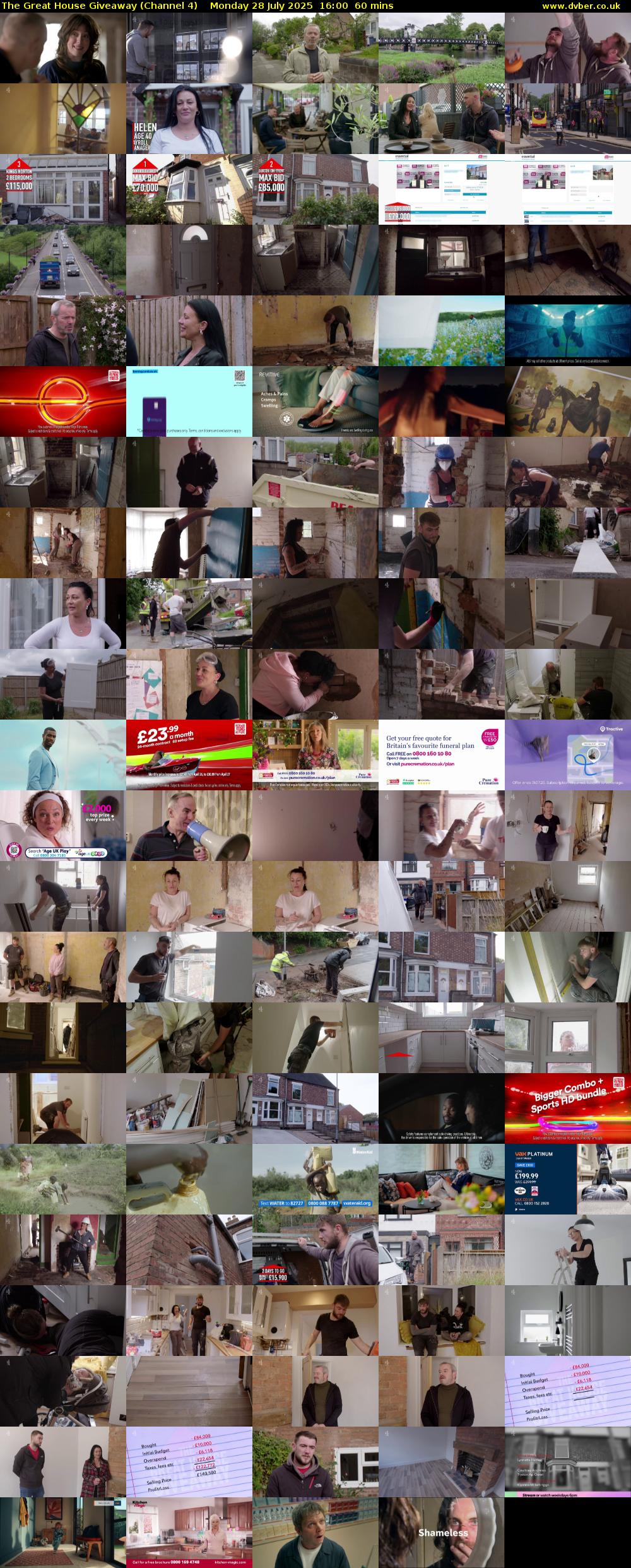 The Great House Giveaway (Channel 4) Monday 28 July 2025 16:00 - 17:00