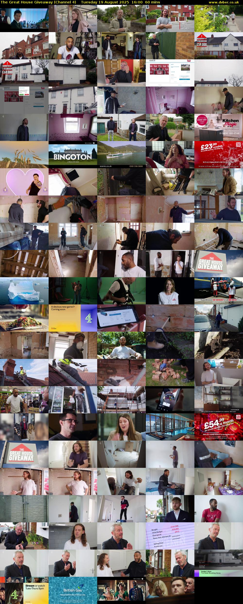The Great House Giveaway (Channel 4) Tuesday 19 August 2025 16:00 - 17:00