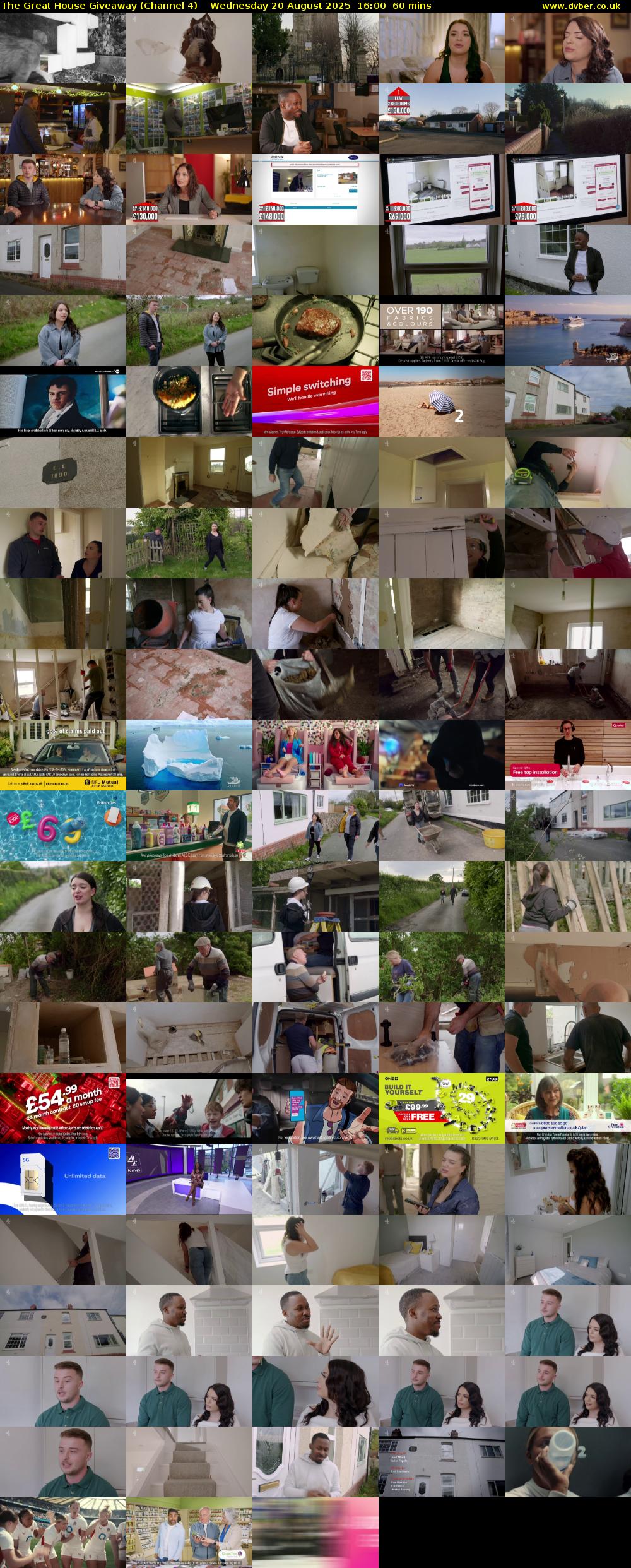 The Great House Giveaway (Channel 4) Wednesday 20 August 2025 16:00 - 17:00
