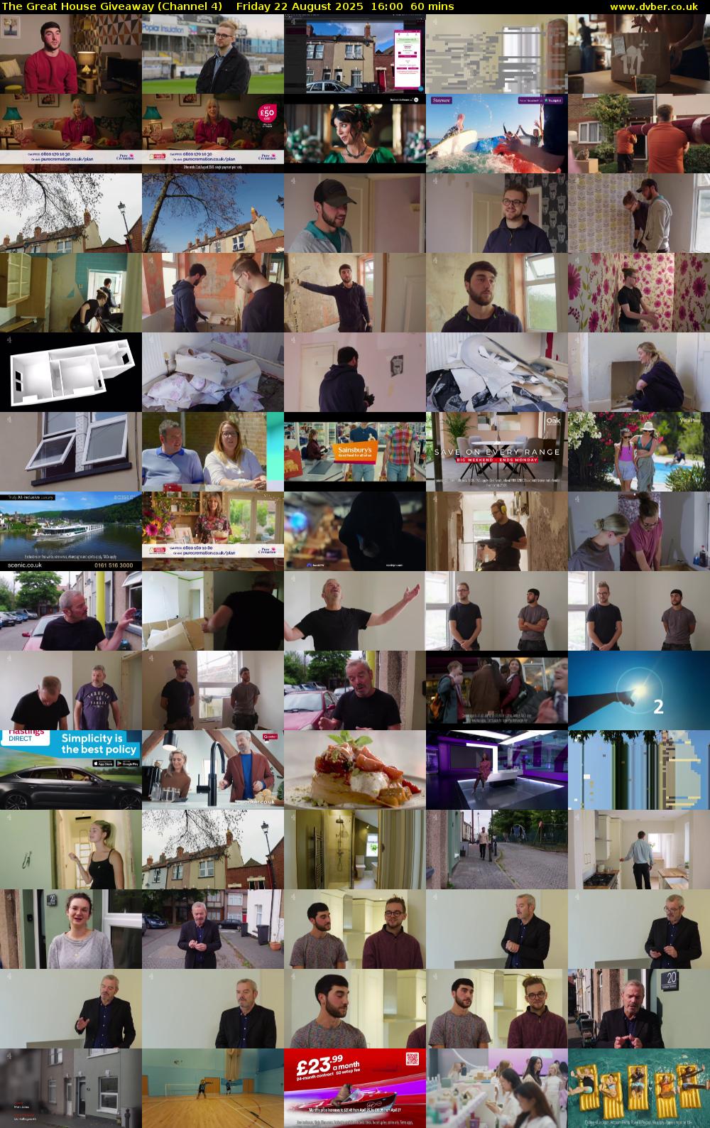 The Great House Giveaway (Channel 4) Friday 22 August 2025 16:00 - 17:00