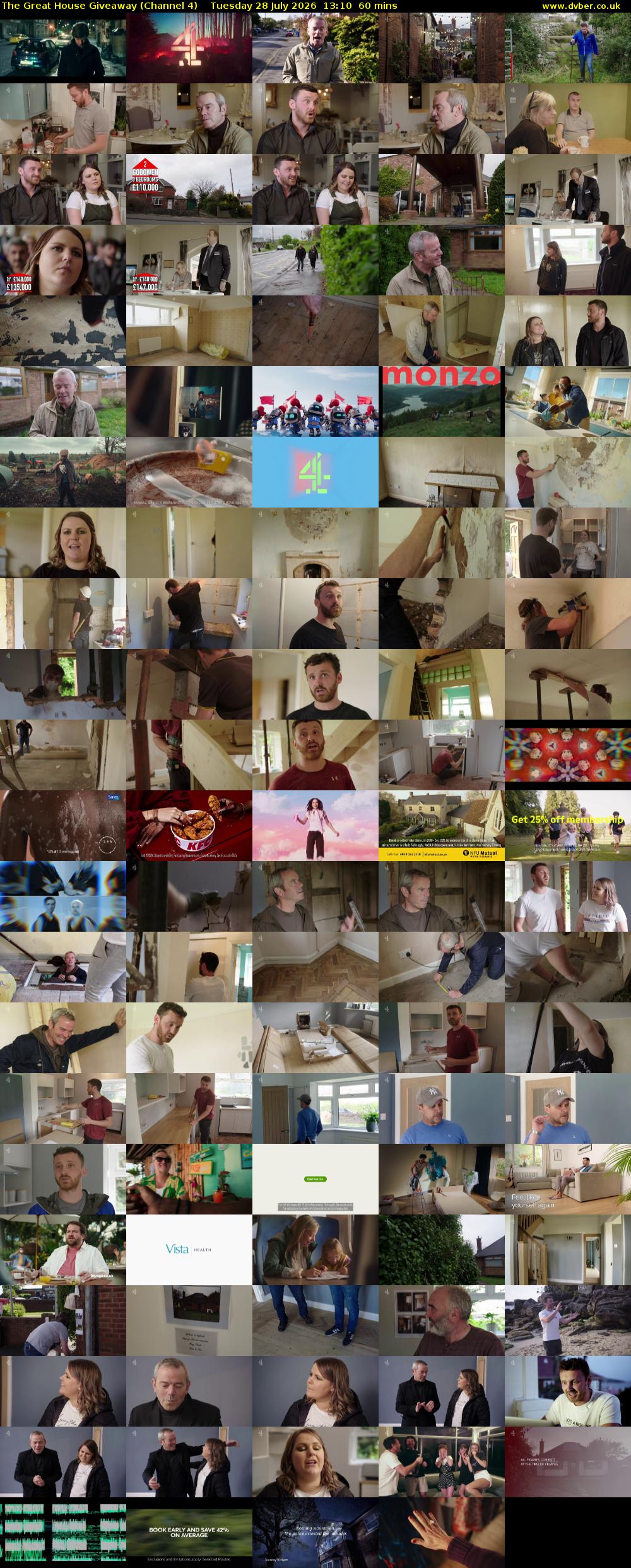 The Great House Giveaway (Channel 4) Tuesday 28 July 2026 13:10 - 14:10