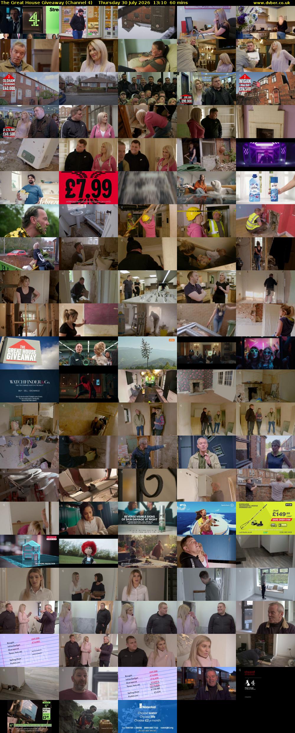 The Great House Giveaway (Channel 4) Thursday 30 July 2026 13:10 - 14:10