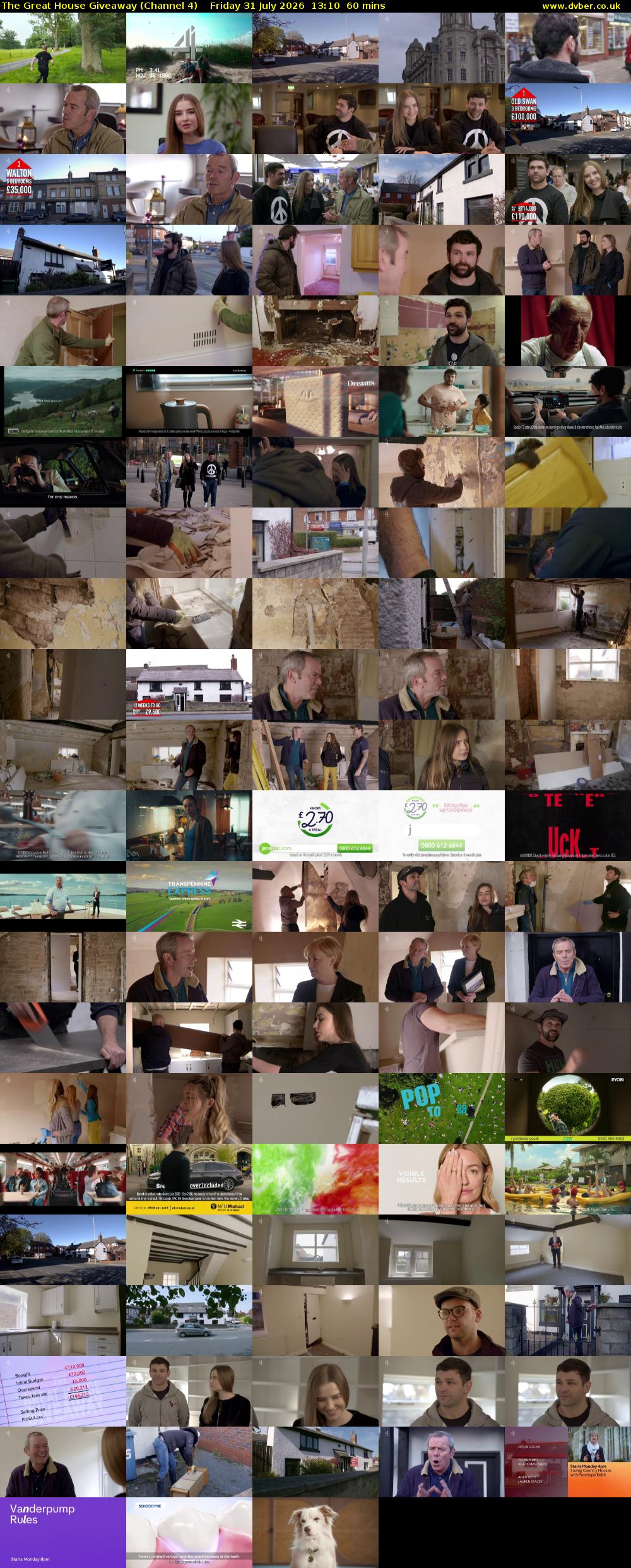 The Great House Giveaway (Channel 4) Friday 31 July 2026 13:10 - 14:10