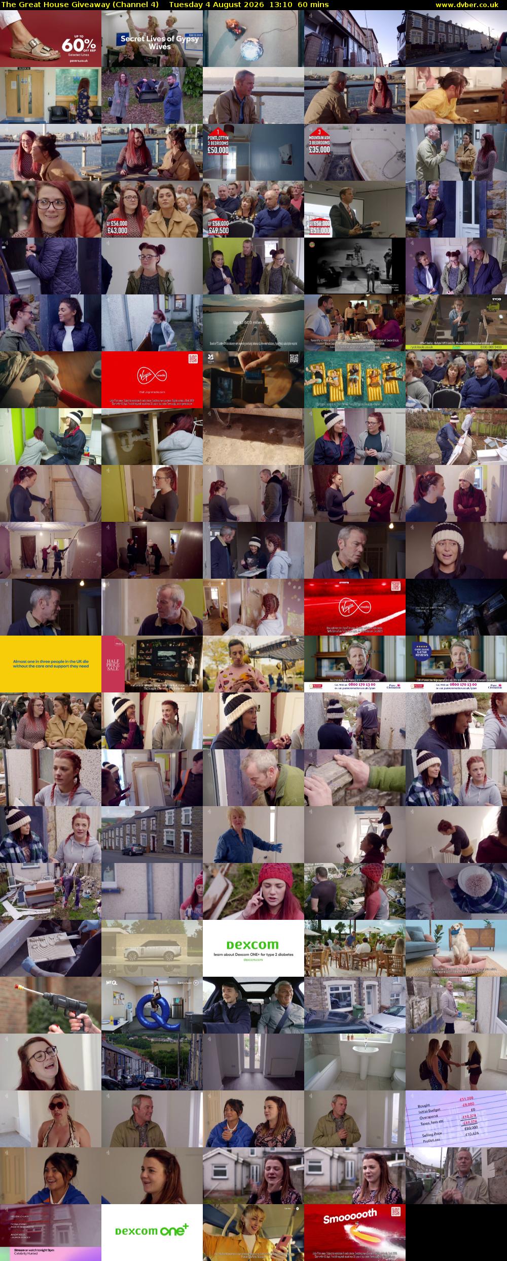 The Great House Giveaway (Channel 4) Tuesday 4 August 2026 13:10 - 14:10