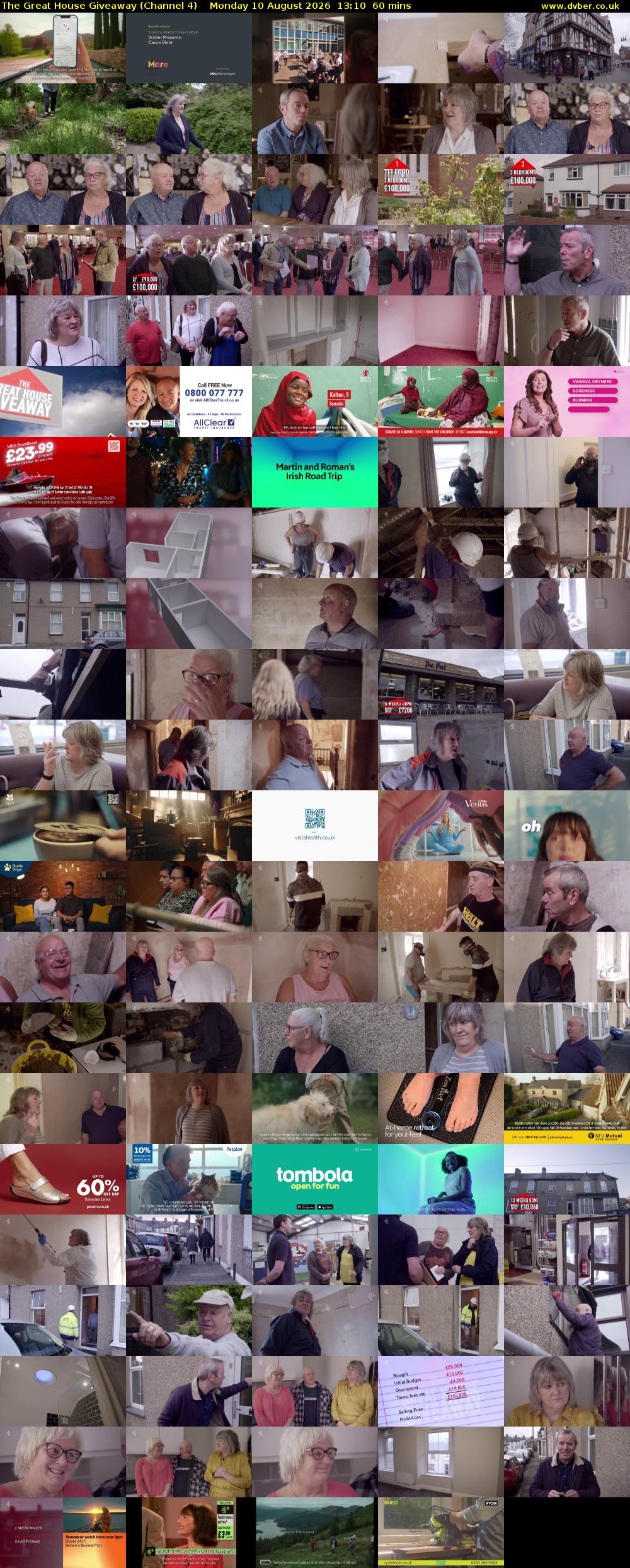 The Great House Giveaway (Channel 4) Monday 10 August 2026 13:10 - 14:10