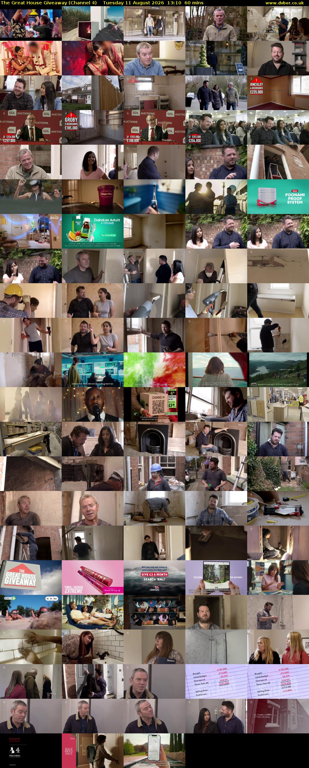The Great House Giveaway (Channel 4) Tuesday 11 August 2026 13:10 - 14:10