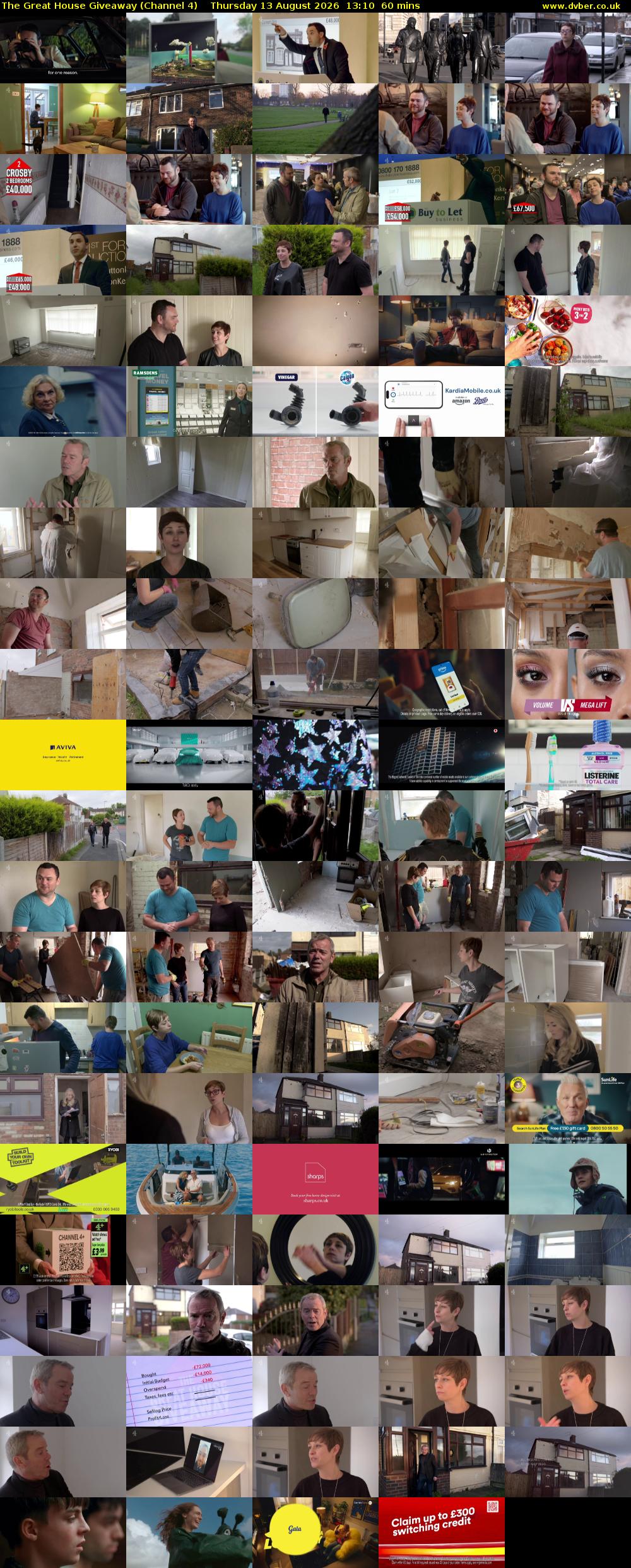 The Great House Giveaway (Channel 4) Thursday 13 August 2026 13:10 - 14:10