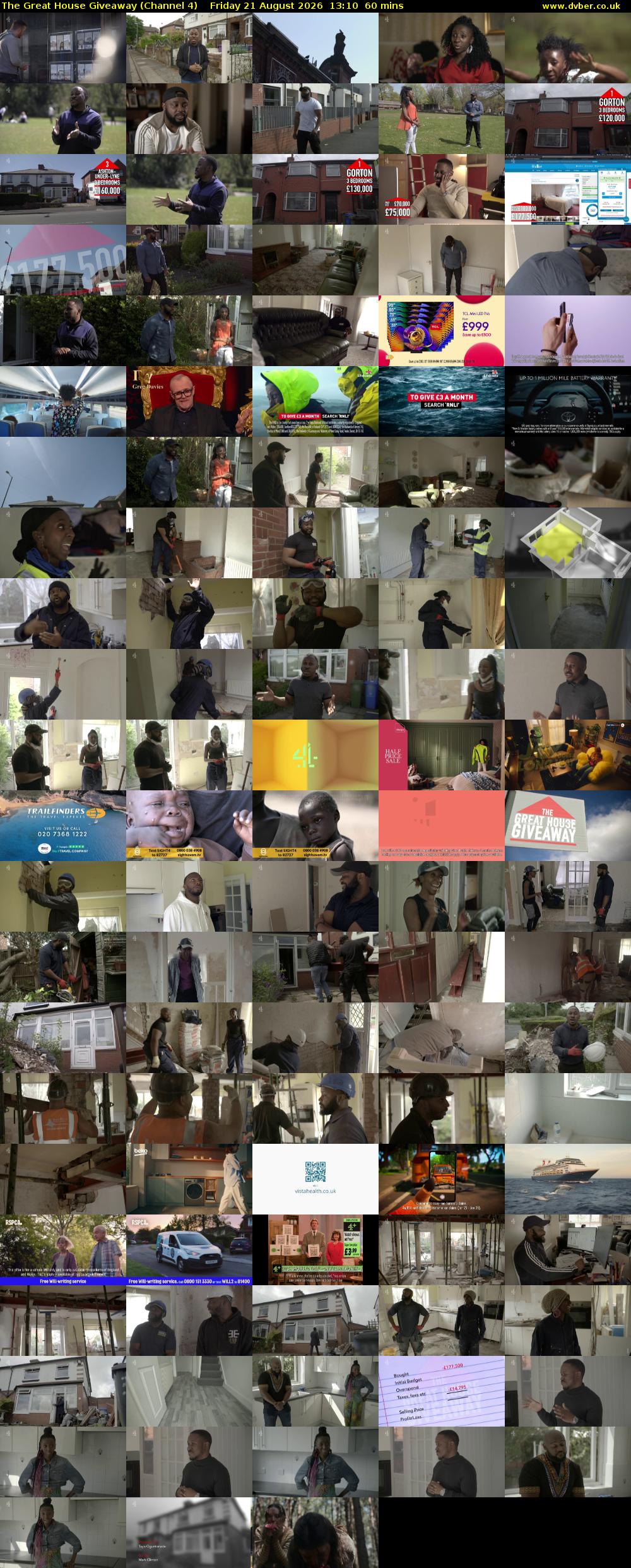 The Great House Giveaway (Channel 4) Friday 21 August 2026 13:10 - 14:10
